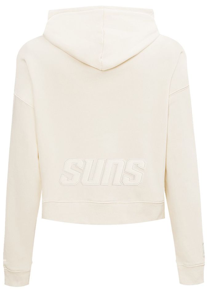 Pro Standard Women's Phoenix Suns Off White Neutral Cropped Fleece Pullover Hoodie product image