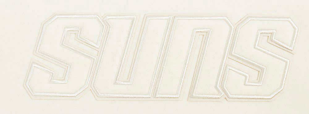 Pro Standard Women's Phoenix Suns Off White Neutral Cropped Fleece Pullover Hoodie product image