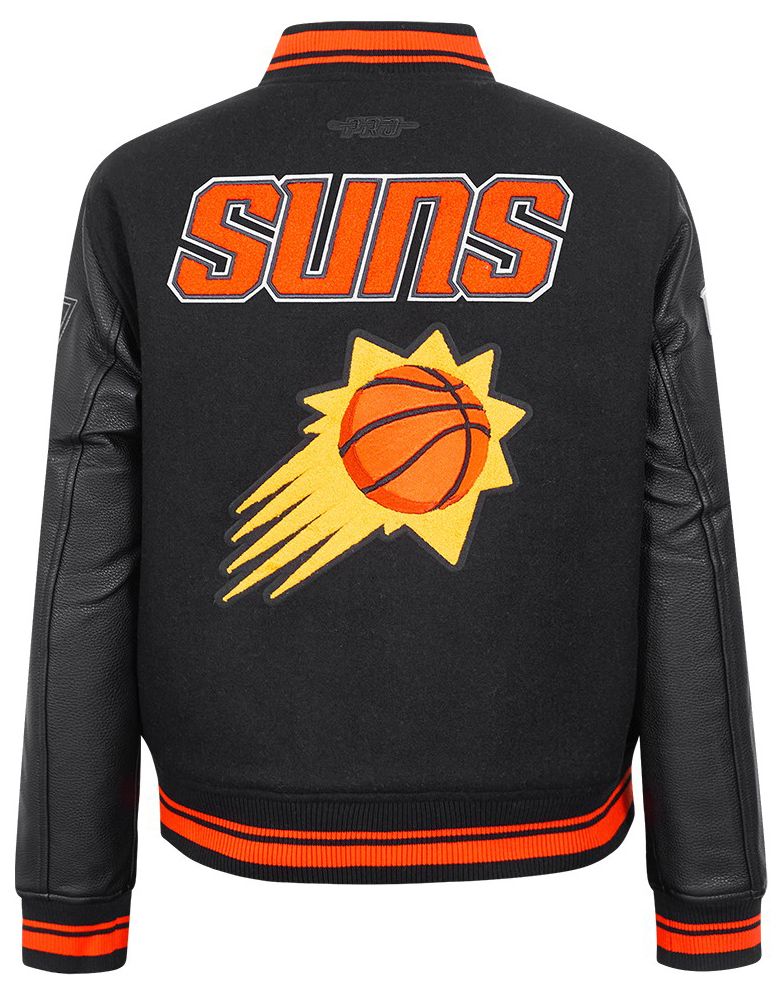 Pro Standard Women's Phoenix Suns Black Classic Rib Wool Varsity Jacket product image