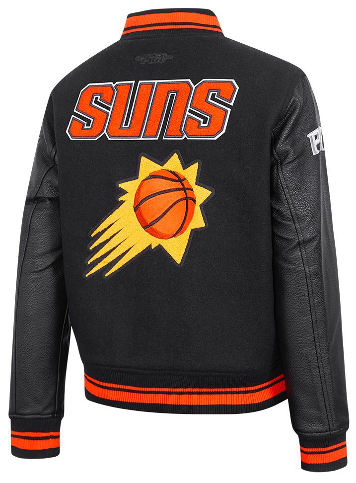 Pro Standard Women's Phoenix Suns Black Classic Rib Wool Varsity Jacket product image