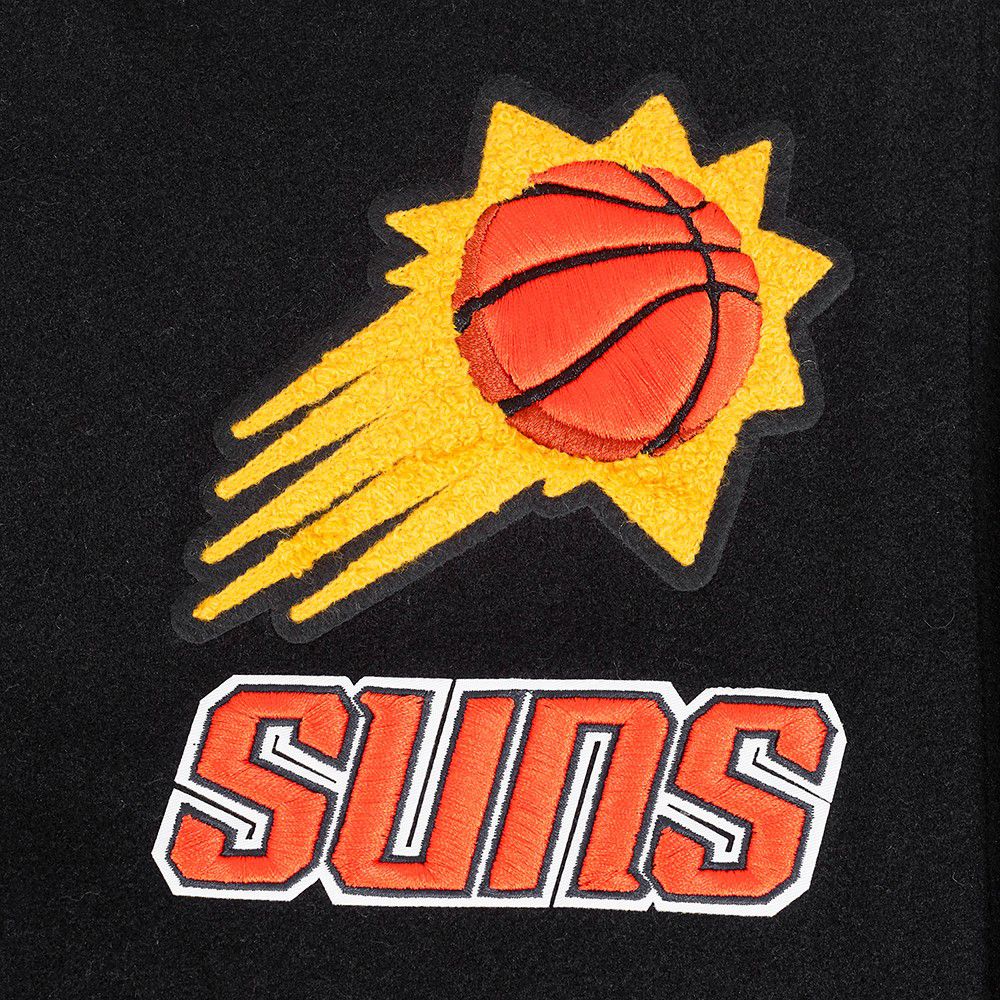 Pro Standard Women's Phoenix Suns Black Classic Rib Wool Varsity Jacket product image
