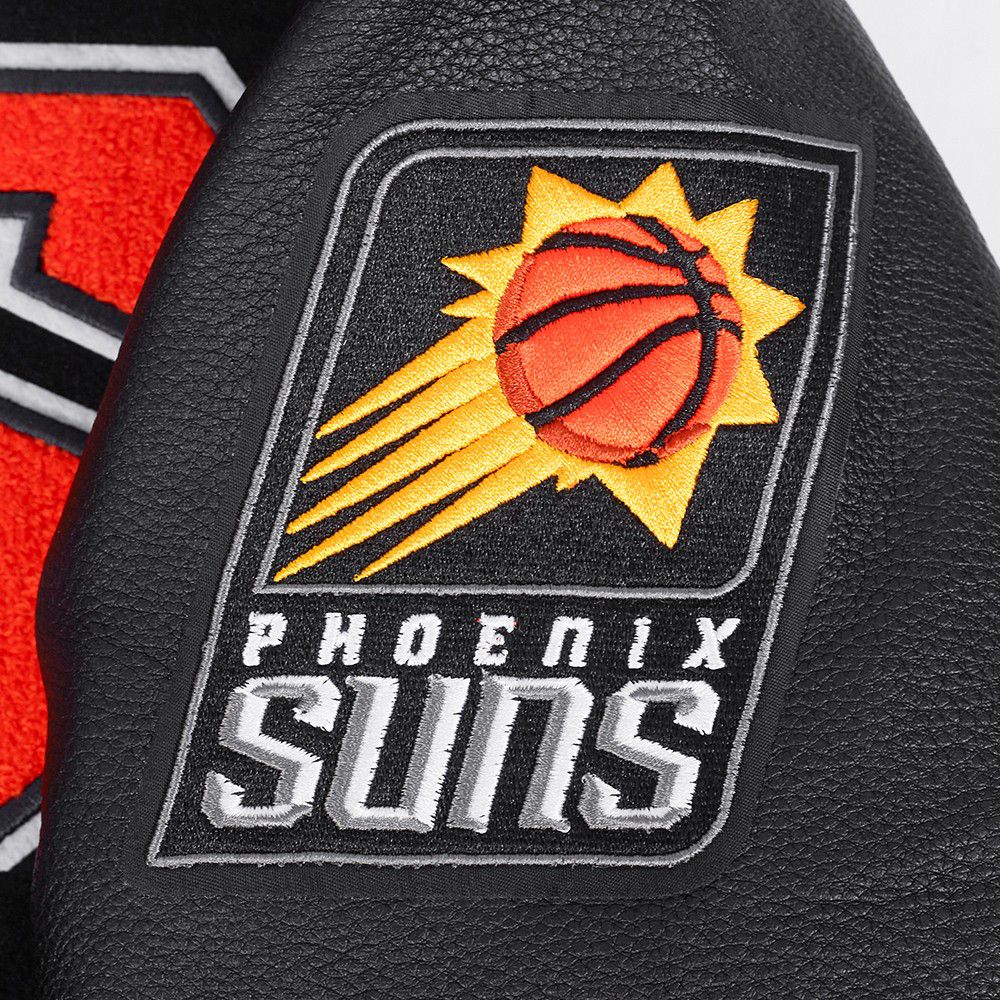 Pro Standard Women's Phoenix Suns Black Classic Rib Wool Varsity Jacket product image