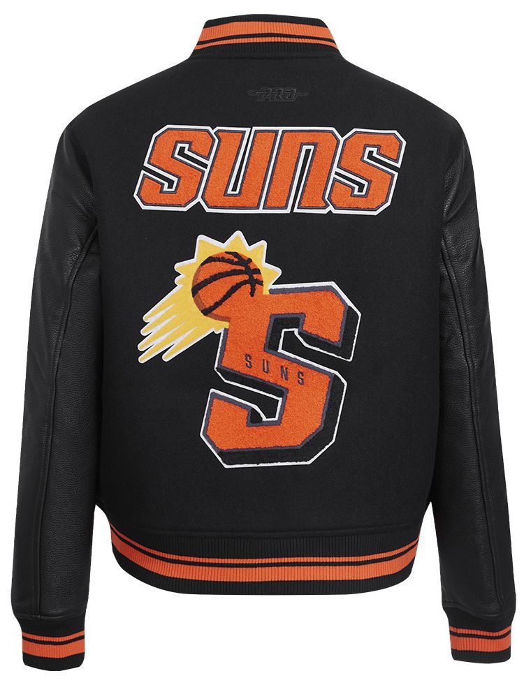Pro Standard Women's Phoenix Suns Black Classic Rib Wool Varsity Jacket product image
