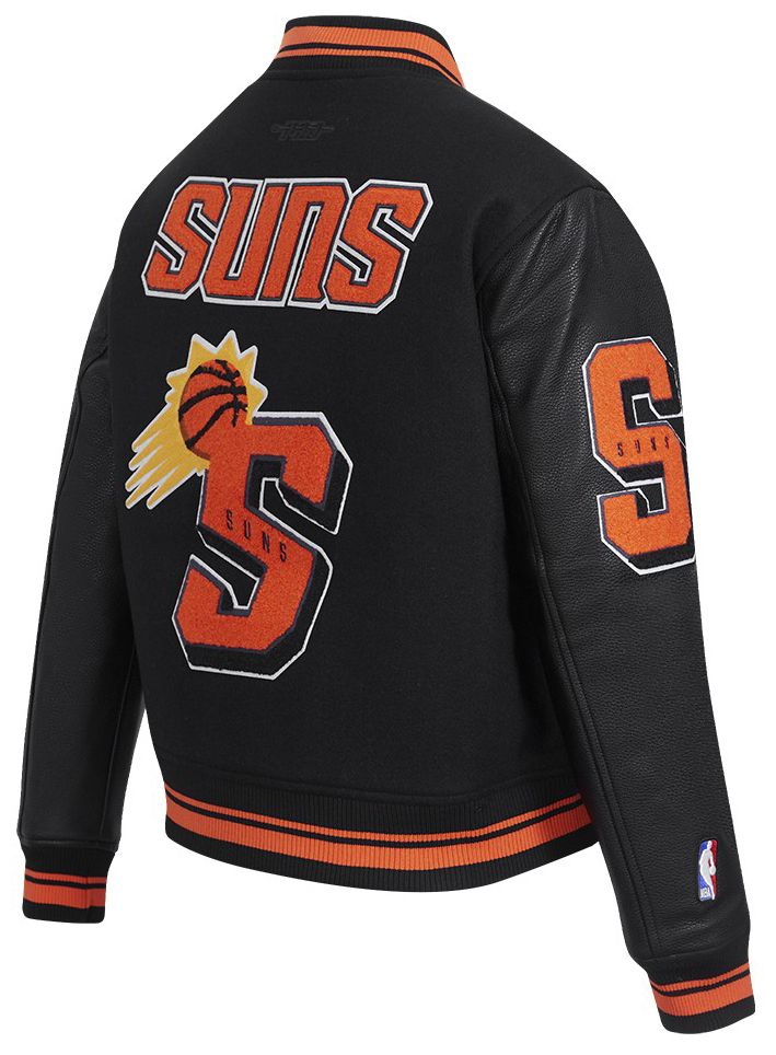 Pro Standard Women's Phoenix Suns Black Classic Rib Wool Varsity Jacket product image