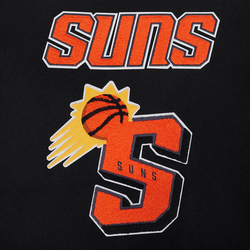 Pro Standard Women's Phoenix Suns Black Classic Rib Wool Varsity Jacket product image