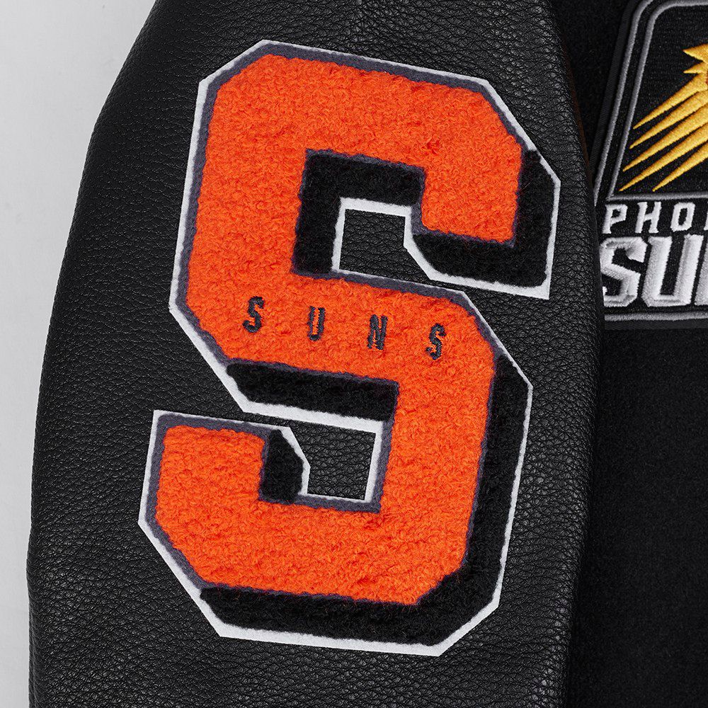 Pro Standard Women's Phoenix Suns Black Classic Rib Wool Varsity Jacket product image