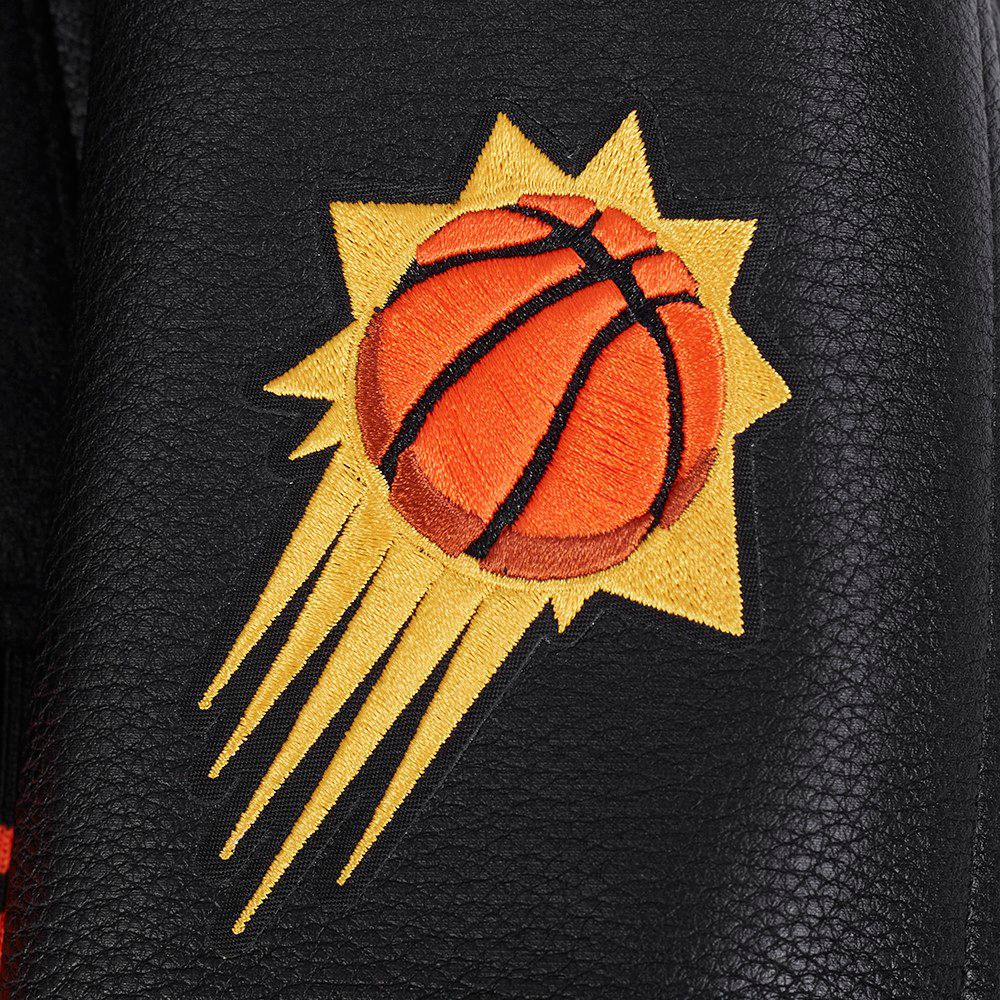 Pro Standard Women's Phoenix Suns Black Classic Rib Wool Varsity Jacket product image