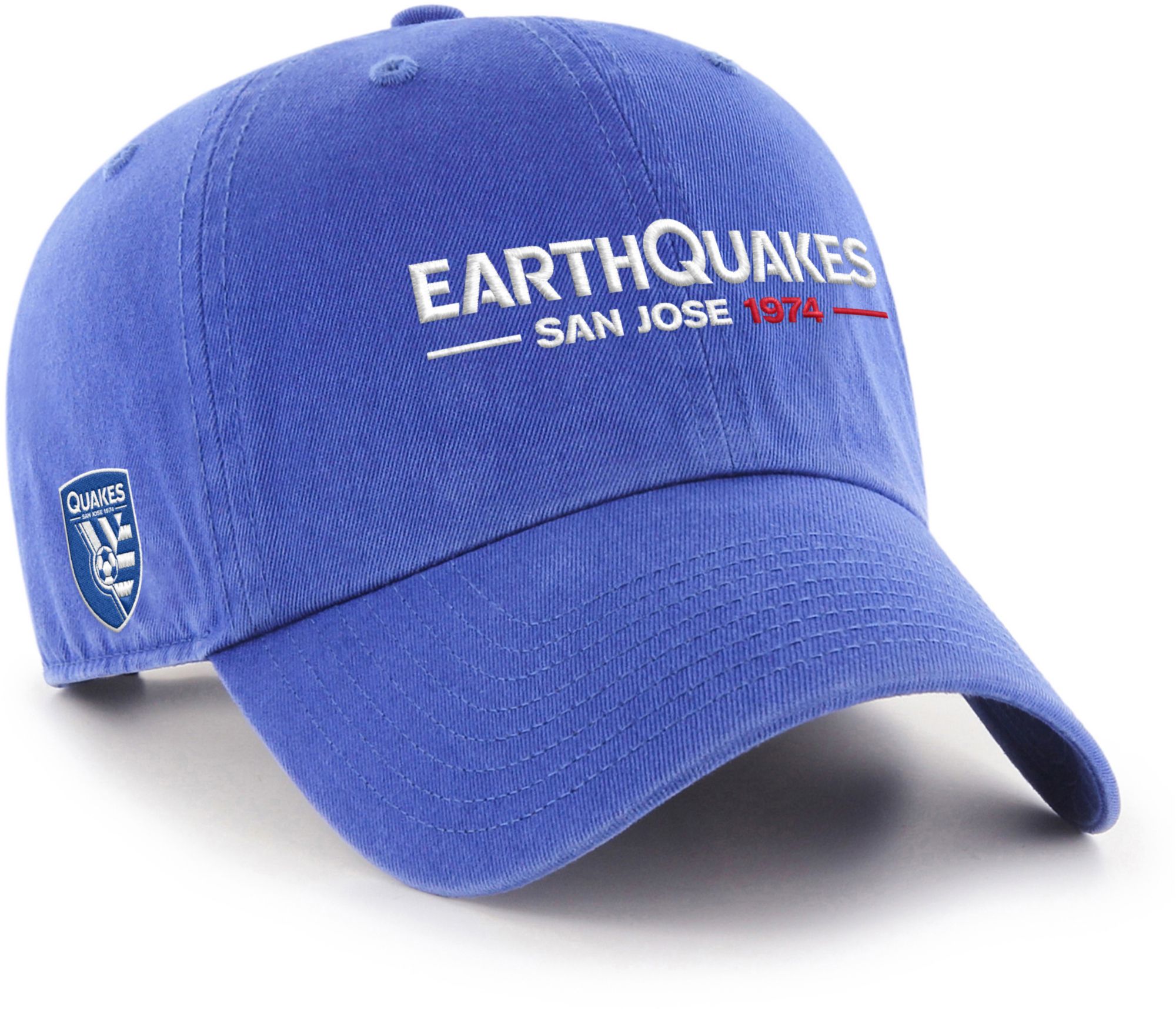 '47 Adult San Jose Earthquakes Royal Blue 2 Hit Clean Up Adjustable Hat product image