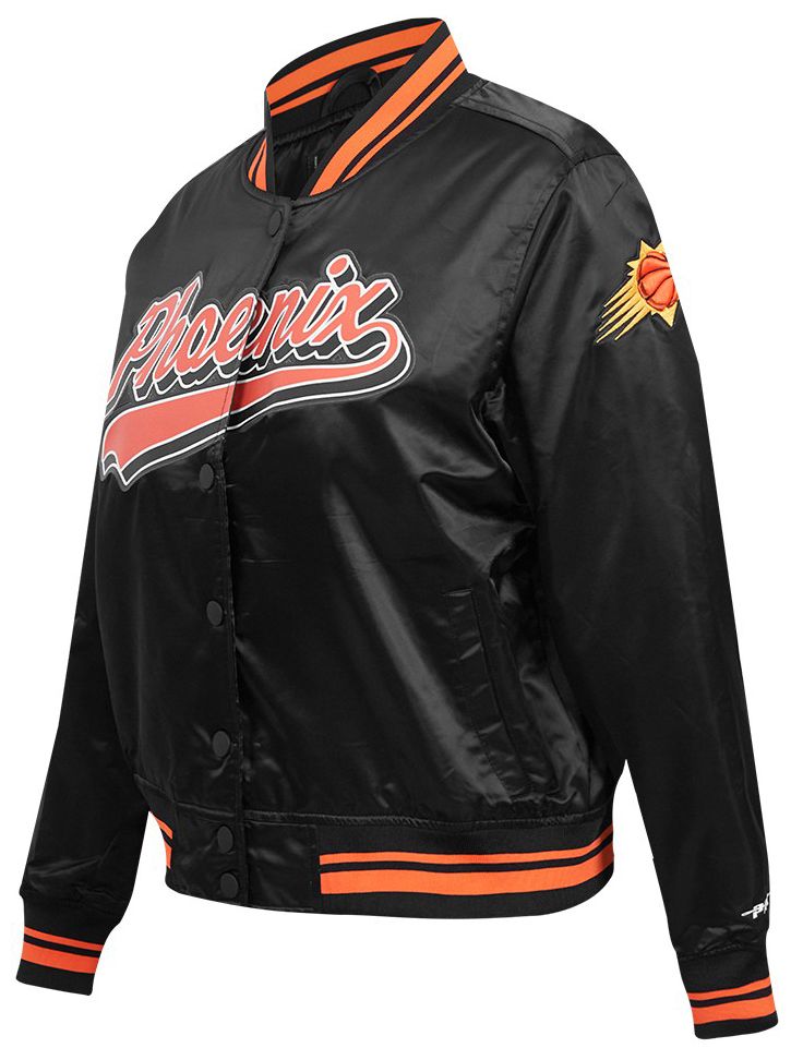 Pro Standard Women's Phoenix Suns Black Script Tail Satin Jacket product image