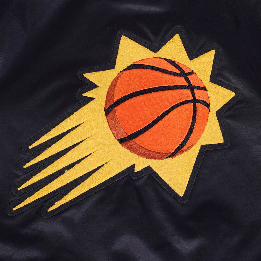 Pro Standard Women's Phoenix Suns Black Retro Classic Rib Satin Jacket product image