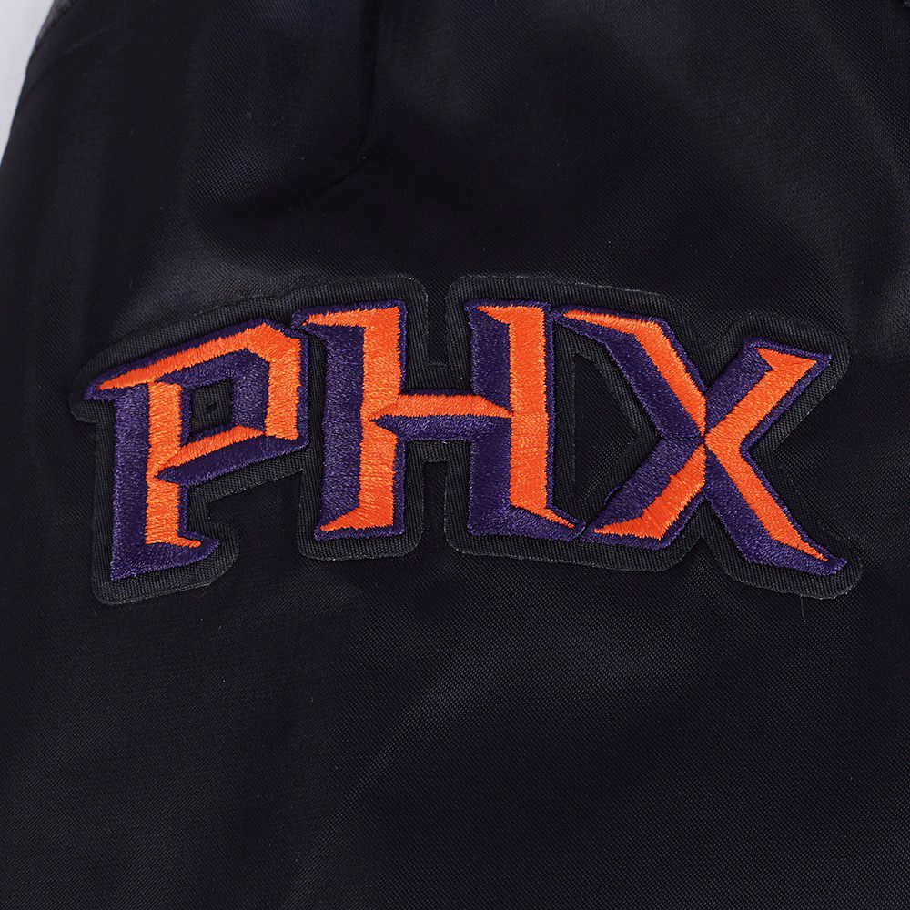 Pro Standard Women's Phoenix Suns Black Retro Classic Rib Satin Jacket product image