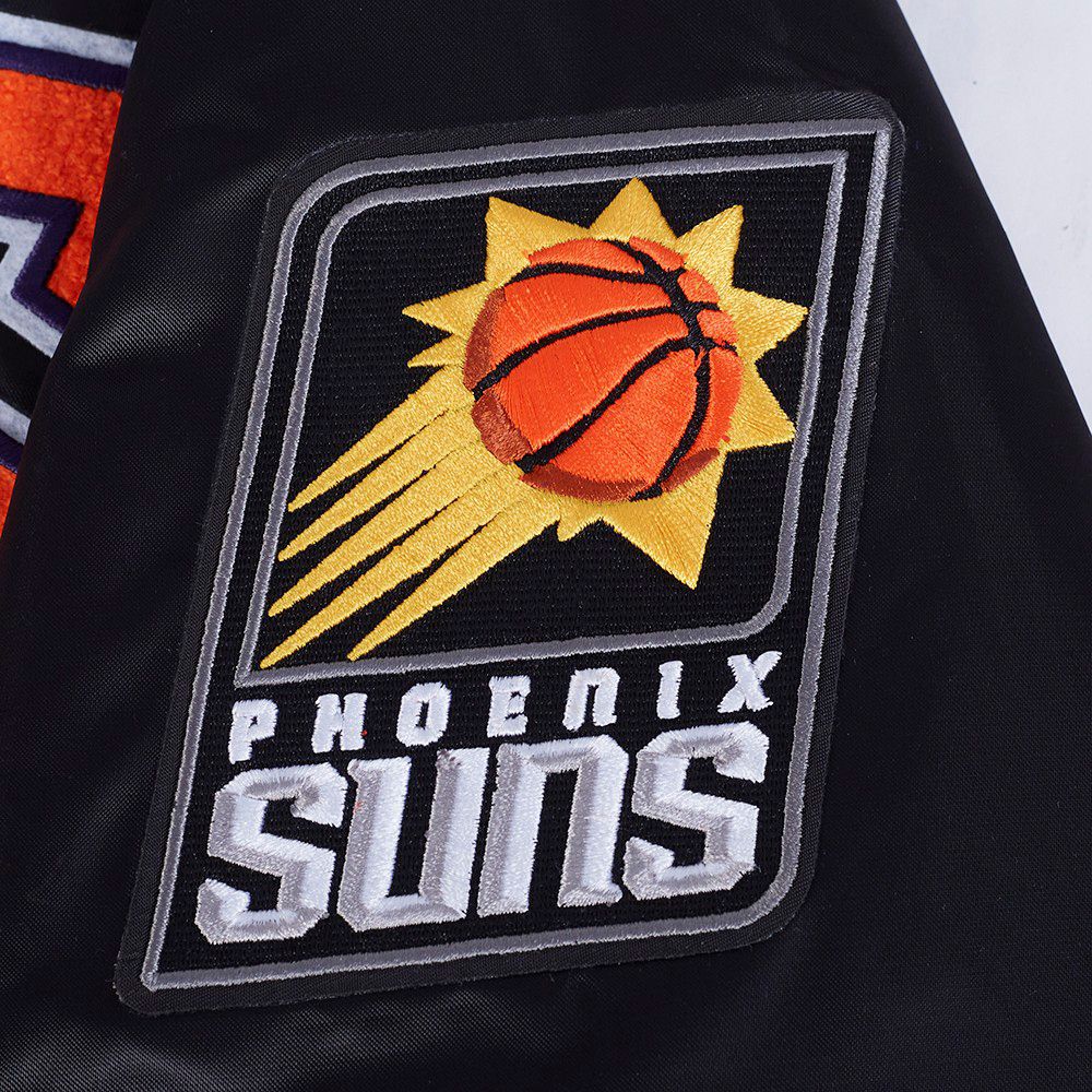 Pro Standard Women's Phoenix Suns Black Retro Classic Rib Satin Jacket product image