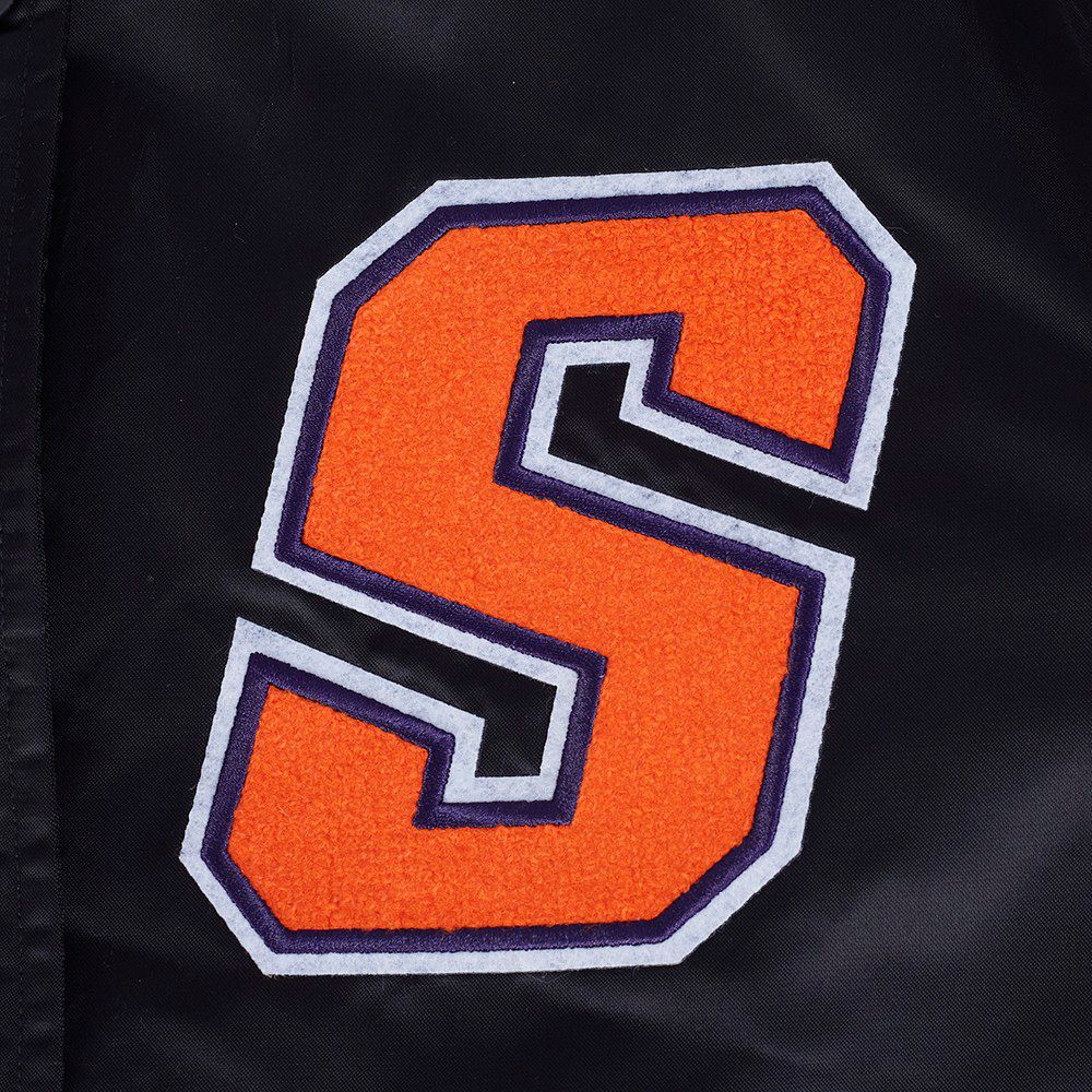Pro Standard Women's Phoenix Suns Black Retro Classic Rib Satin Jacket product image