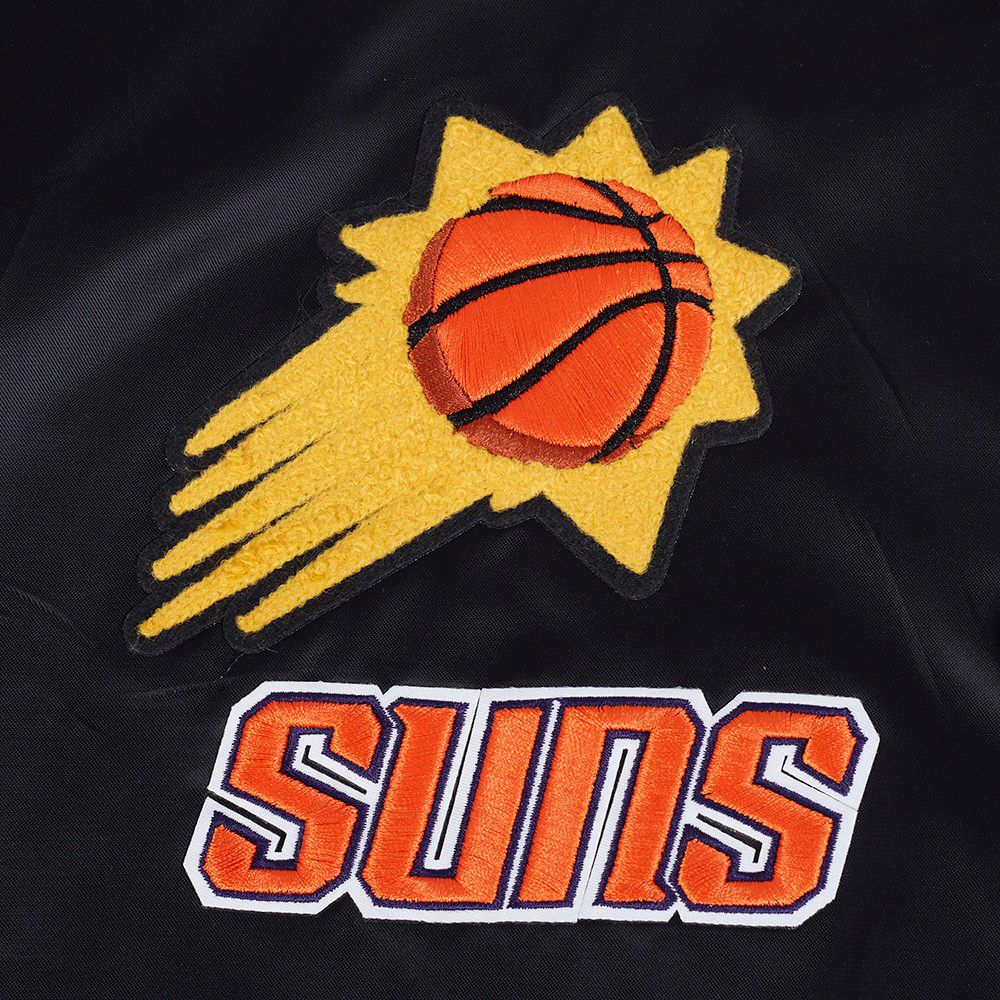 Pro Standard Women's Phoenix Suns Black Retro Classic Rib Satin Jacket product image