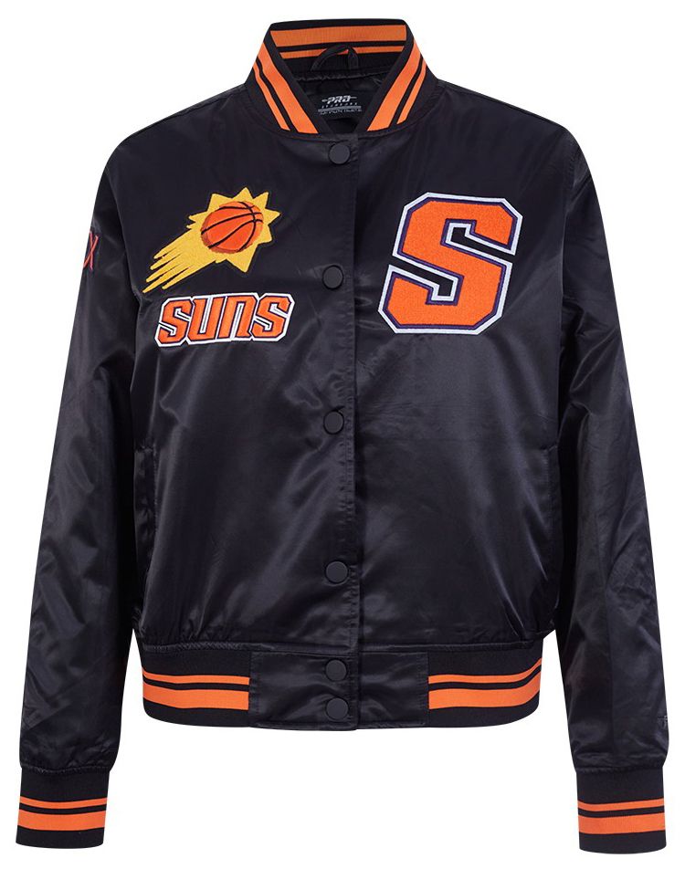 Pro Standard Women's Phoenix Suns Black Retro Classic Rib Satin Jacket product image