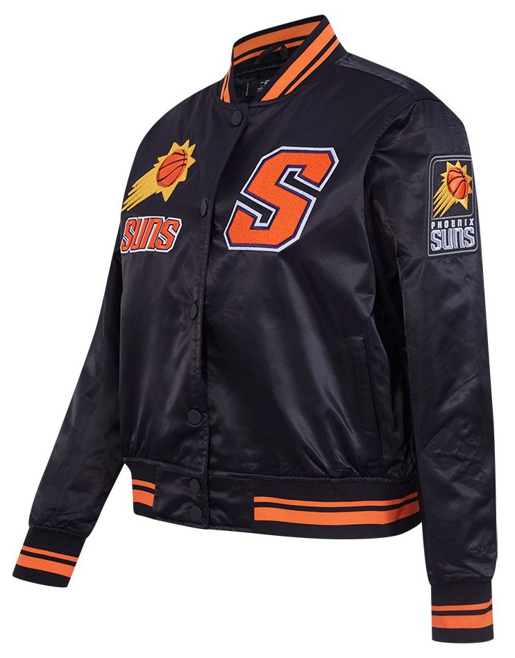 Pro Standard Women's Phoenix Suns Black Retro Classic Rib Satin Jacket product image