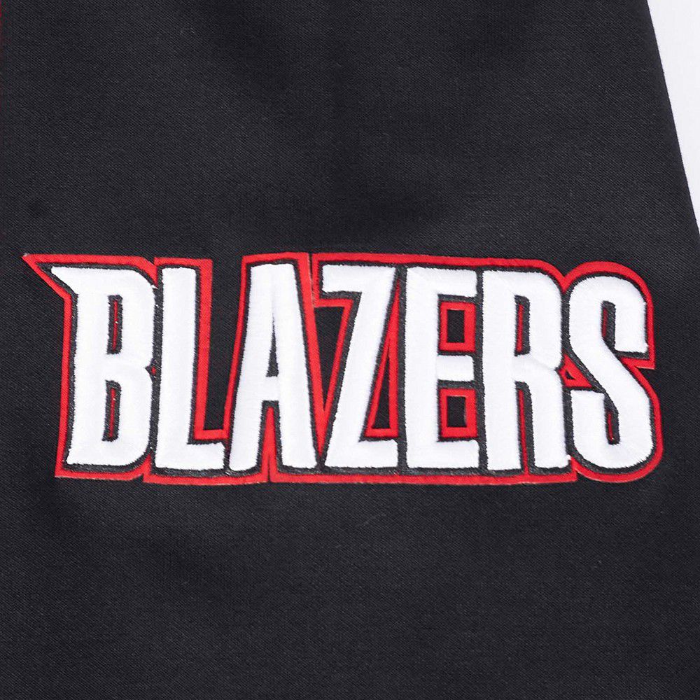 Pro Standard Men's Portland Trail Blazers Black Classic Chenille Full Zip Hoodie product image