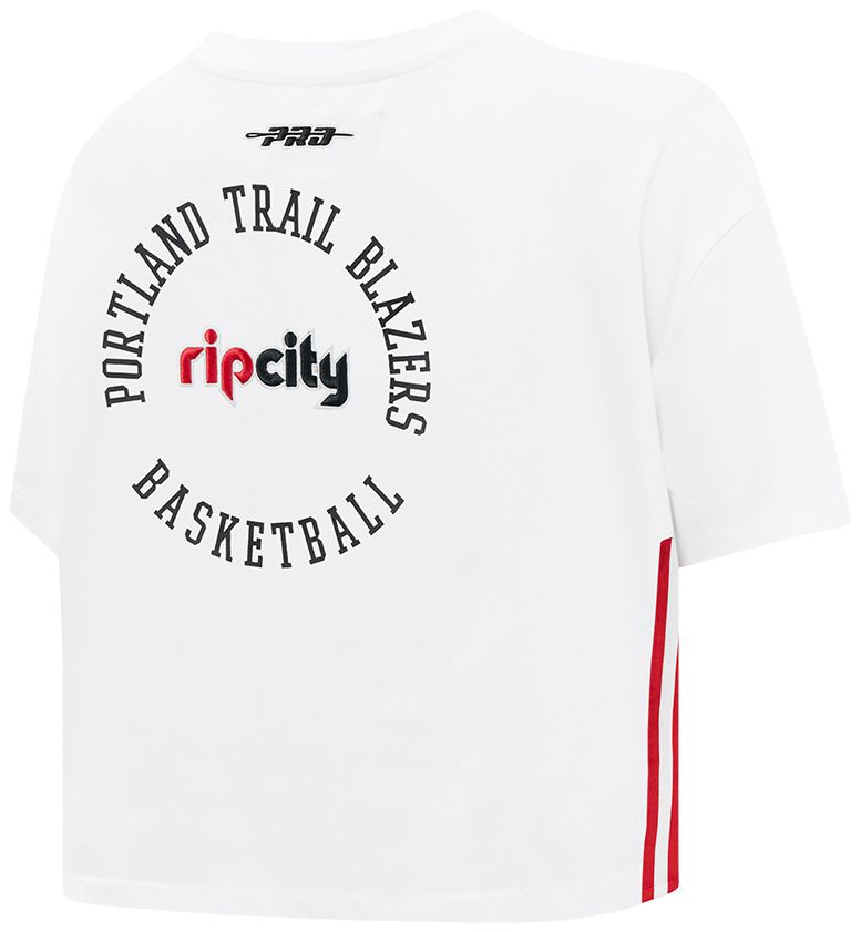 Pro Standard Women's Portland Trail Blazers White Crest Emblem Boxy T-Shirt product image
