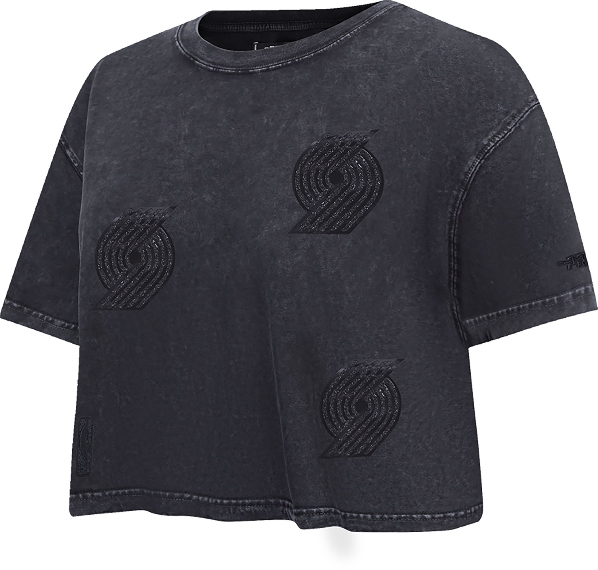 Pro Standard Women's Portland Trail Blazers Black Crystalline Boxy Short Sleeve T-Shirt product image