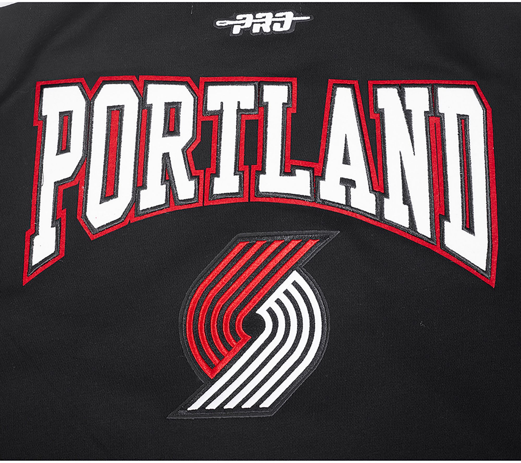 Pro Standard Women's Portland Trail Blazers Black Crest Emblem Long Sleeve Polo product image