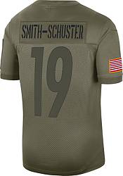Mens Pittsburgh Steelers #19 Juju Smith-Schuster Black Limited Embroidery Game Jersey