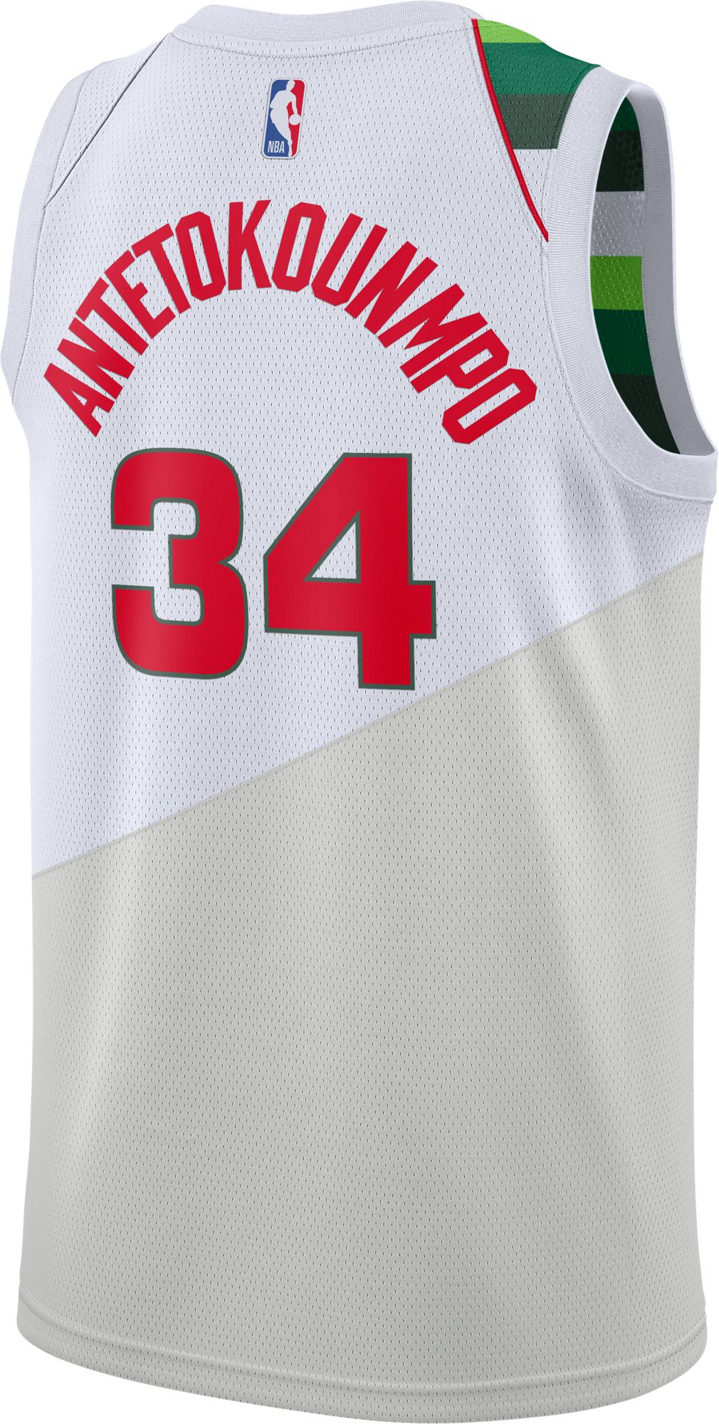 Nike Men's Milwaukee Bucks Giannis Antetokounmpo Dri-FIT Earned Edition Swingman Jersey product image