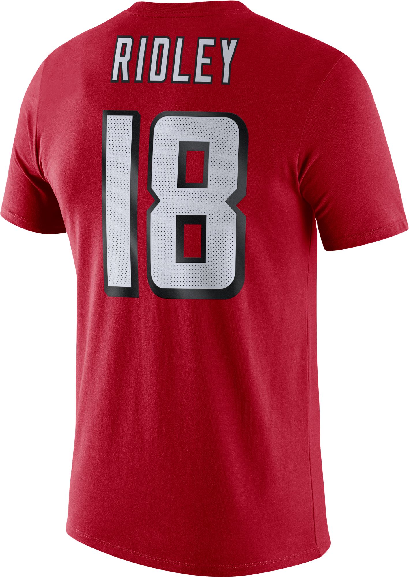 Nike Men's Atlanta Falcons Calvin Ridley #18 Logo Red T-Shirt product image