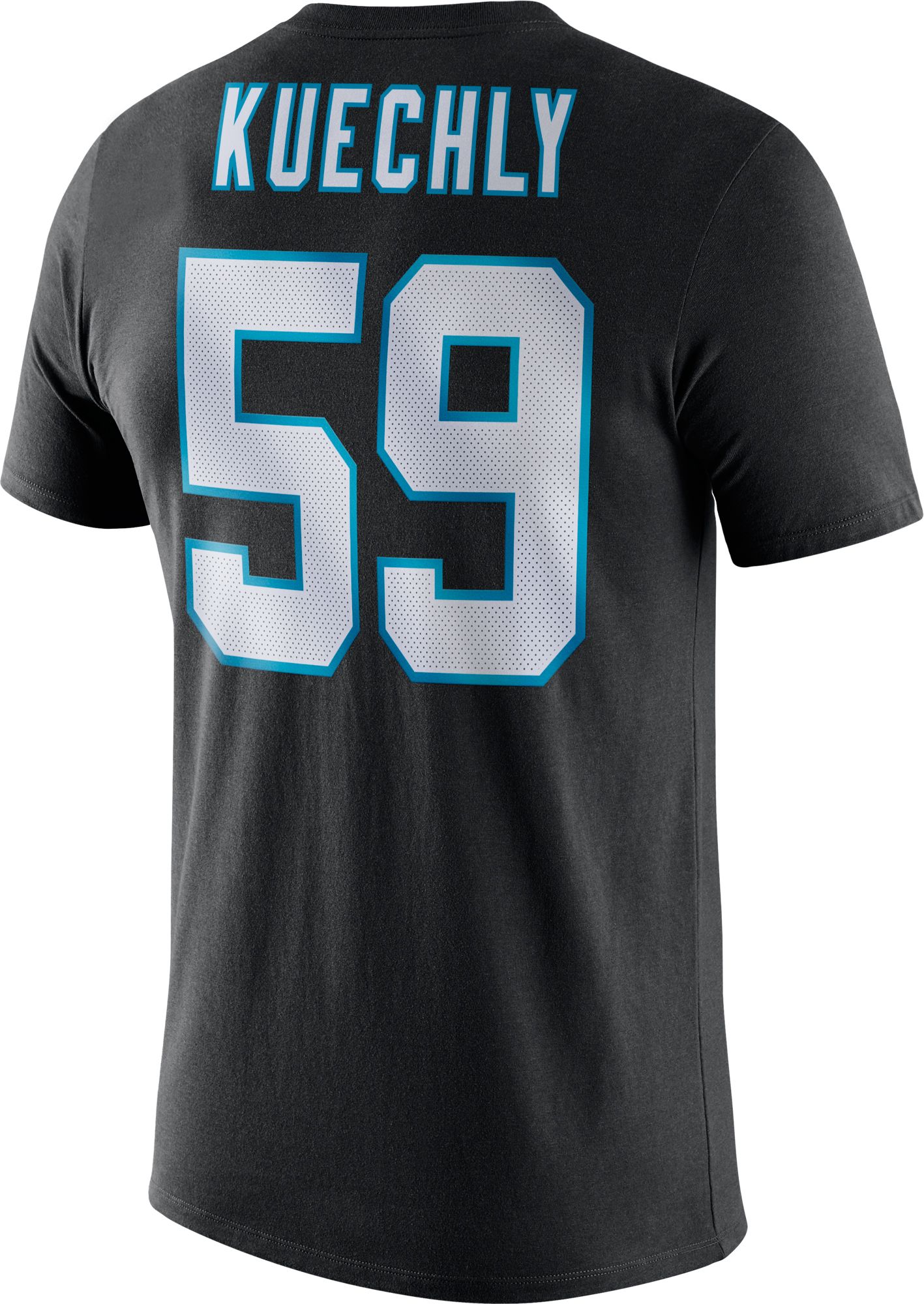 Nike Men's Carolina Panthers Luke Kuechly #59 Logo Black T-Shirt product image