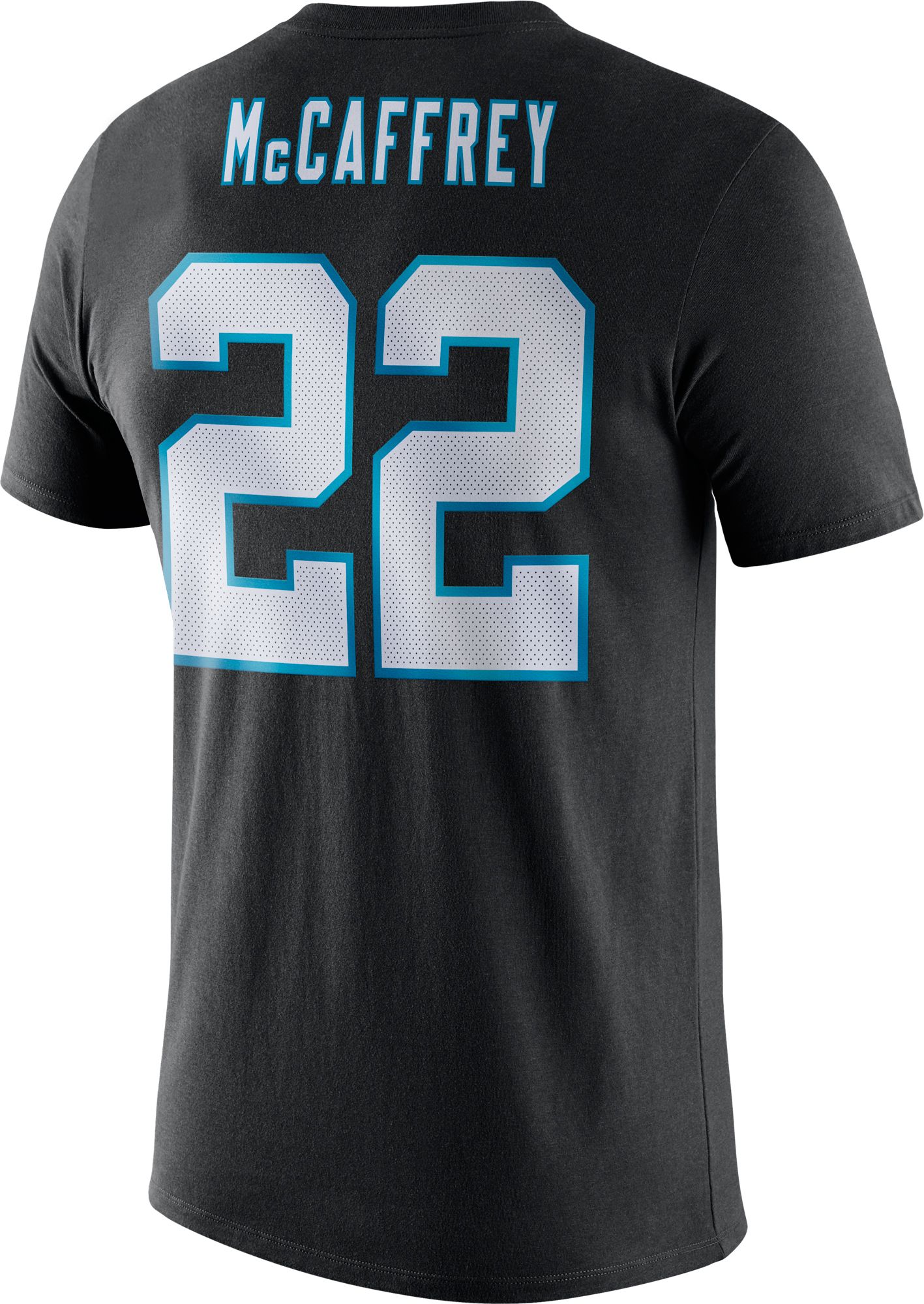 Nike Men's Carolina Panthers Christian McCaffrey #22 Logo Black T-Shirt product image