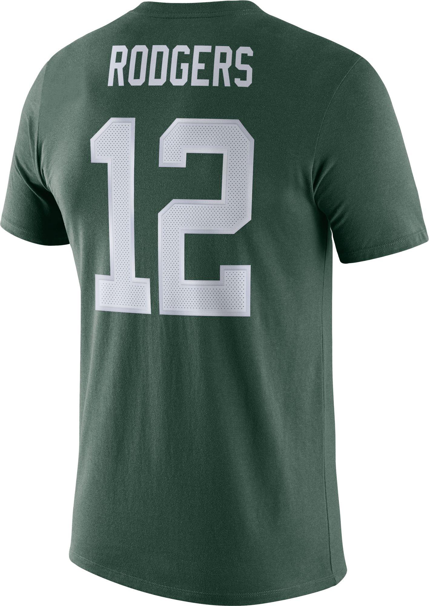 Nike Men's Green Bay Packers Aaron Rodgers #12 Logo Green T-Shirt product image