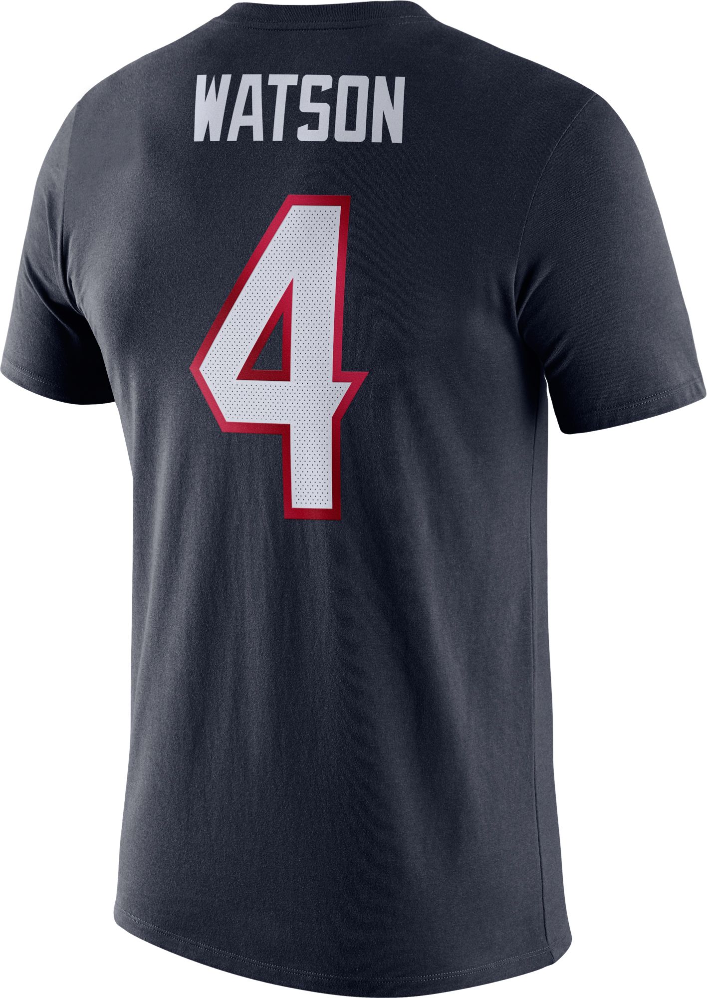 Nike Men's Houston Texans Deshaun Watson #4 Logo Navy T-Shirt product image