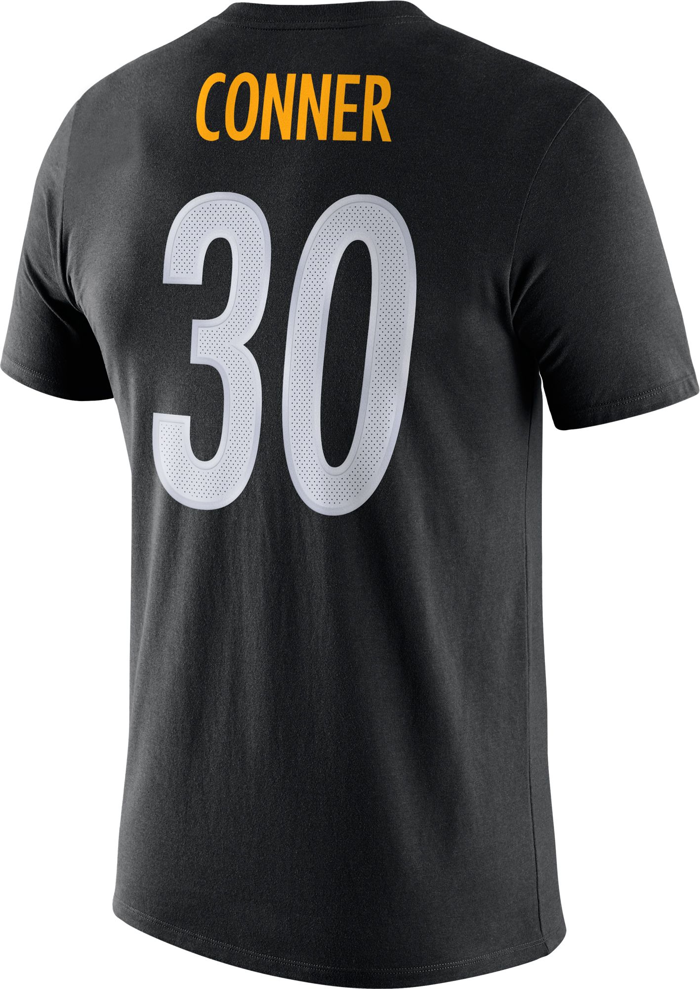 Nike Men's Pittsburgh Steelers James Conner #30 Logo Black T-Shirt product image