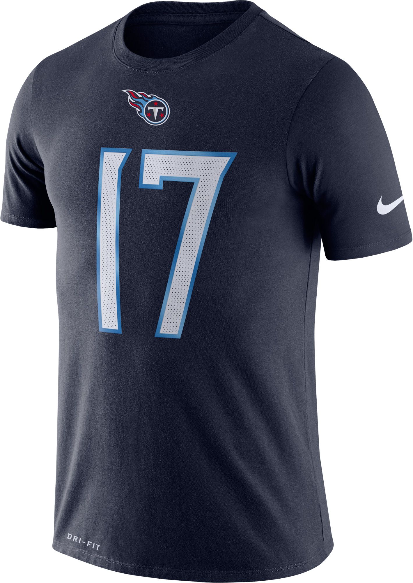 Nike Men's Tennessee Titans Ryan Tannehill #17 Logo Navy T-Shirt product image