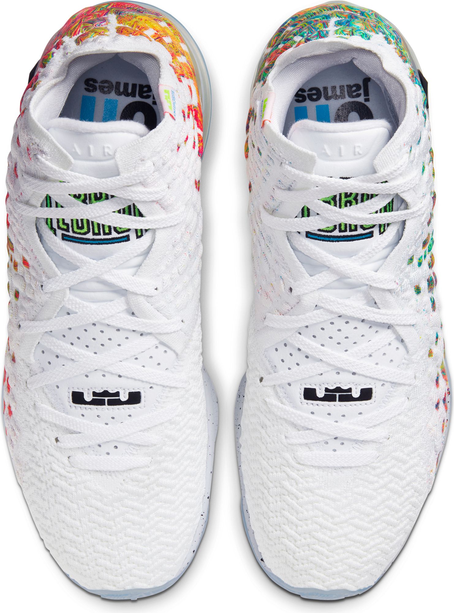 lebron 17 white multi