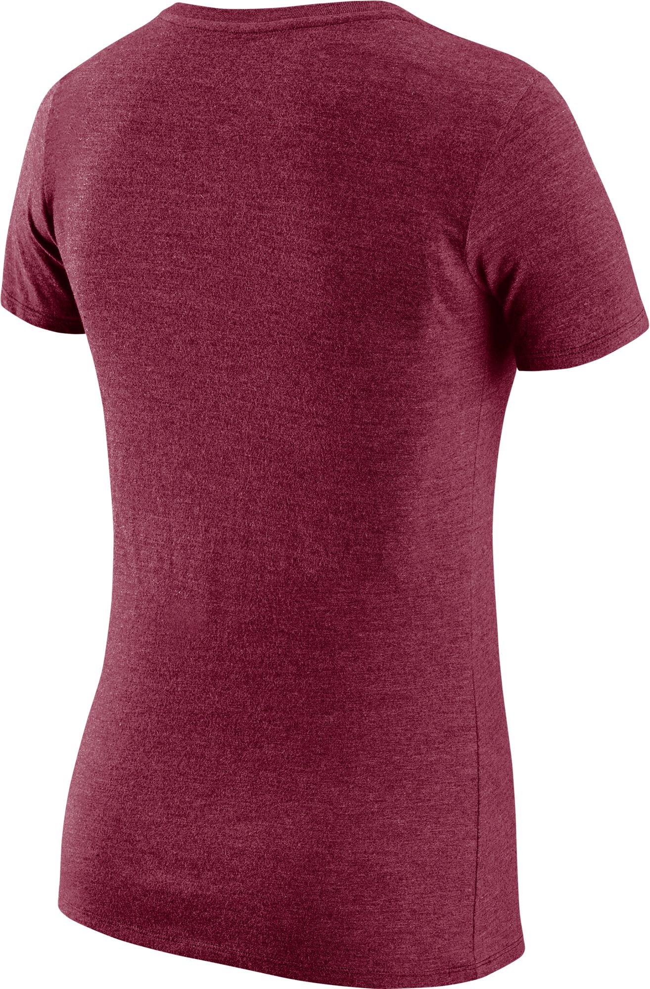 Nike Women's Florida State Seminoles Garnet Tri-Blend Logo V-Neck T-Shirt product image