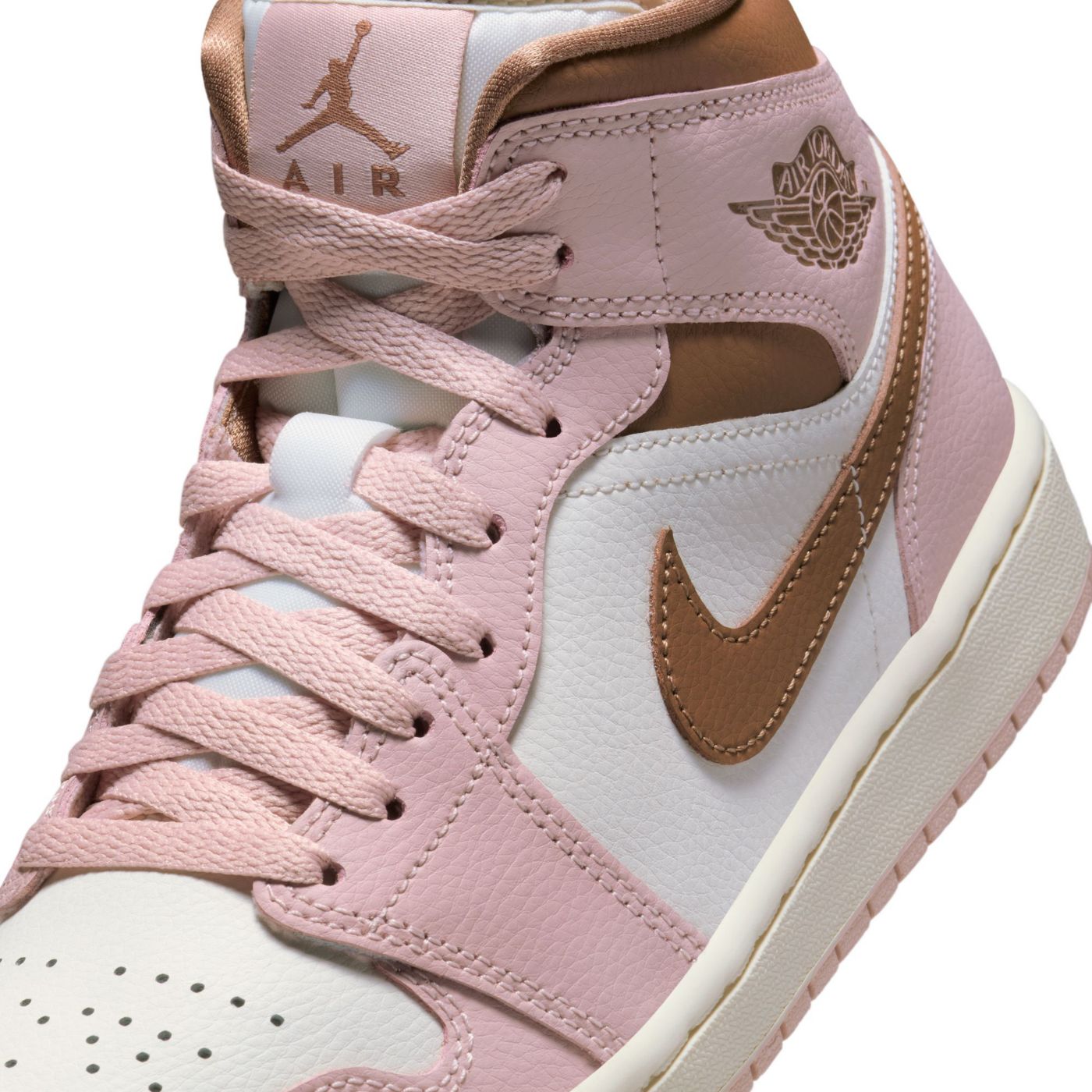 Women Air Jordan 1 Mid 'Apricot' Women Shoes,Shoes for Women,Running Shoes for Women,Women's hot Shoes,Sneakers for Women,Womens Sneakers