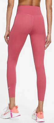 NIKE Women's Dri-FIT One Luxe Mid-Rise Buckle Leggings NWT Red SIZE: LARGE
