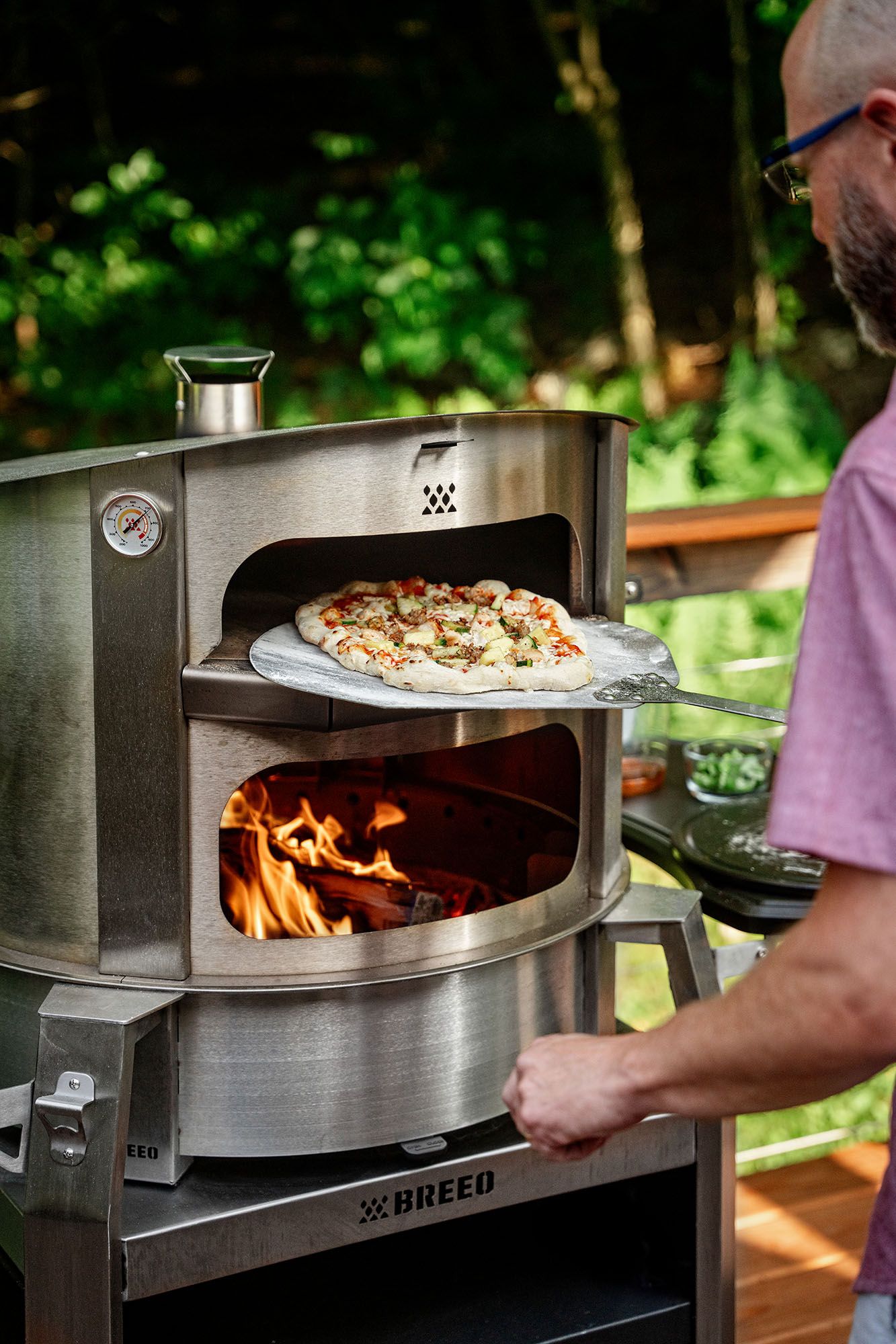 Breeo Live-Fire Stainless Steel Pizza Oven product image