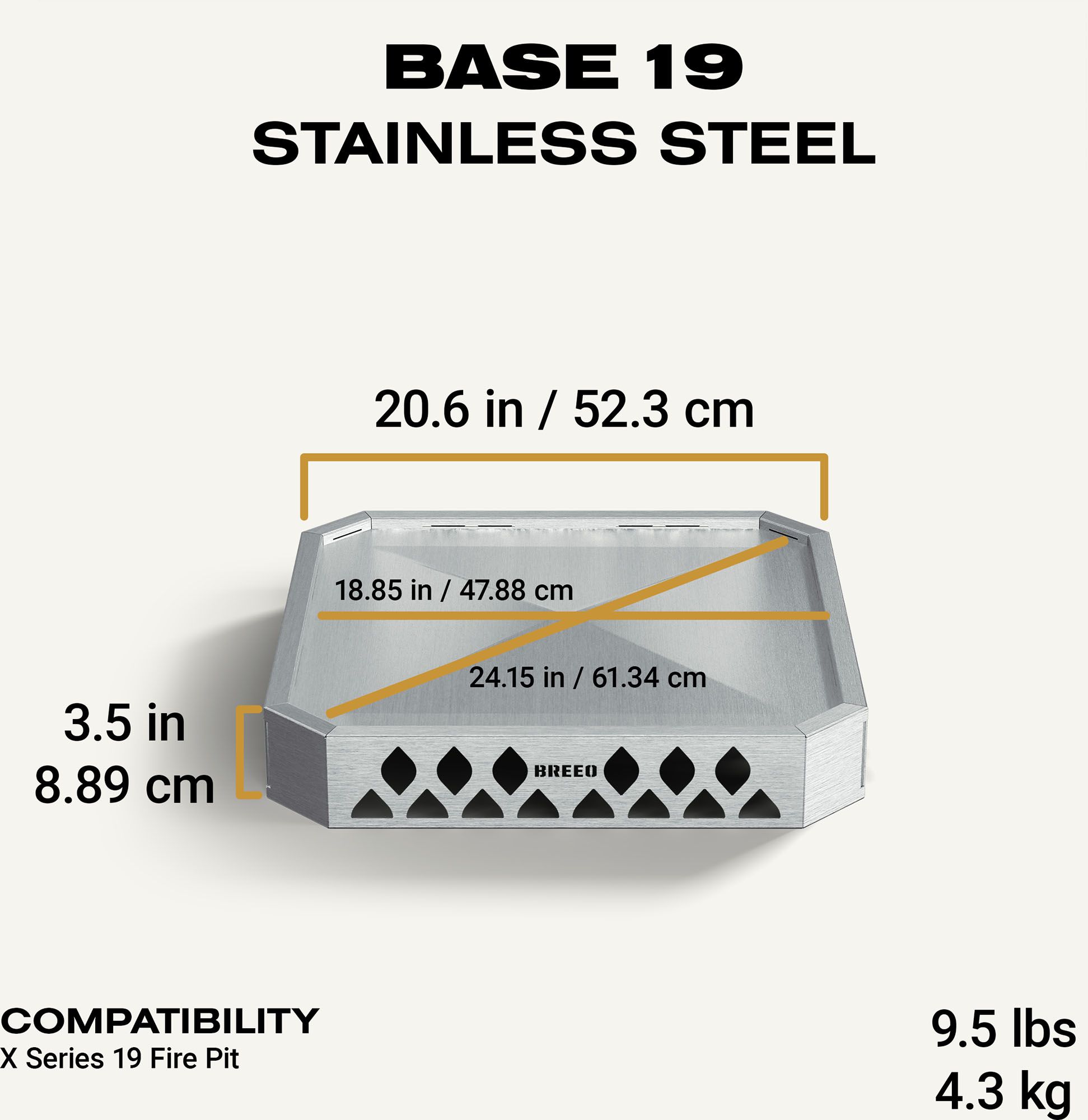 Breeo X19 Smokeless Fire Pit Base product image