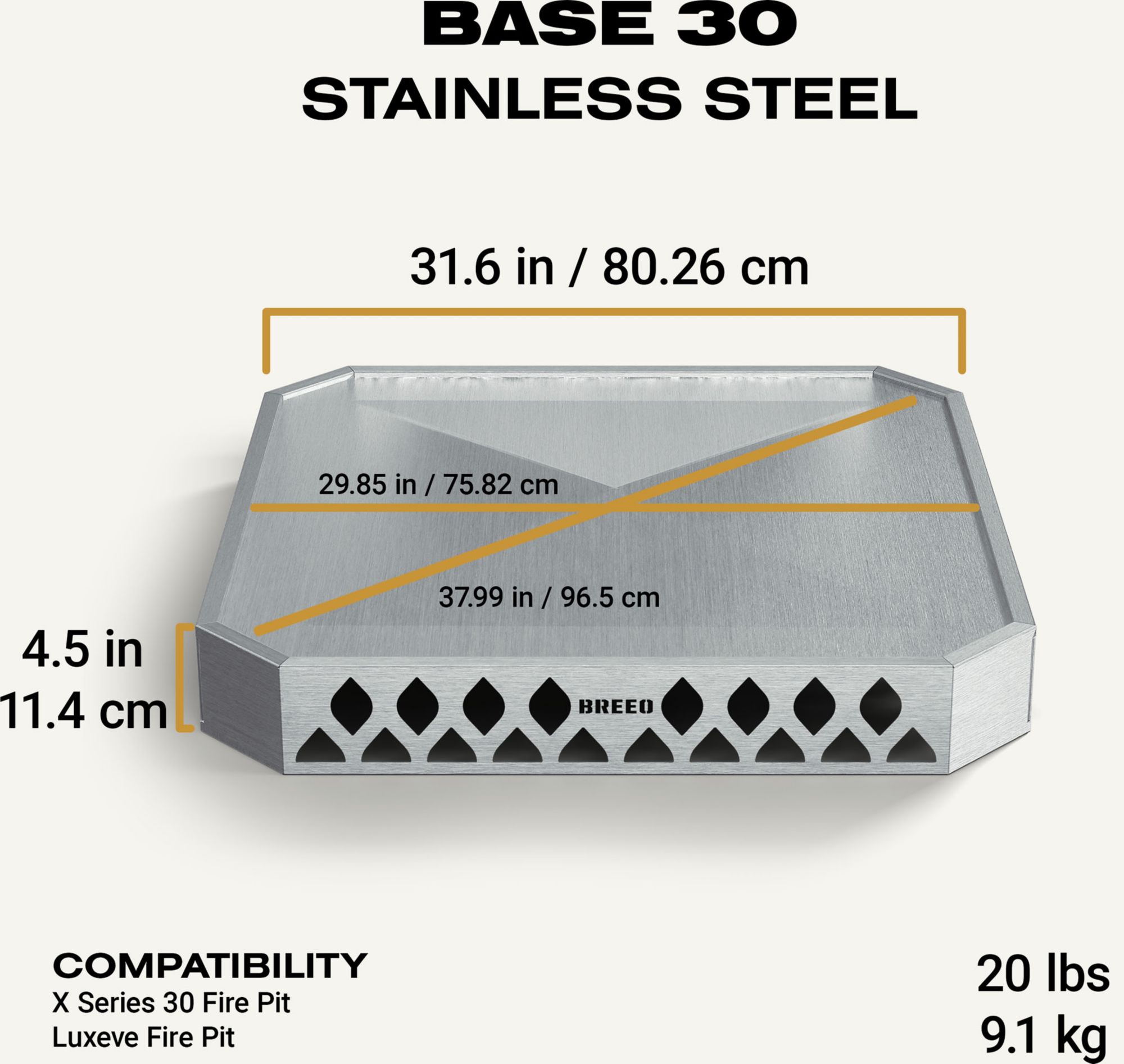 Breeo X30 Smokeless Fire Pit Base product image