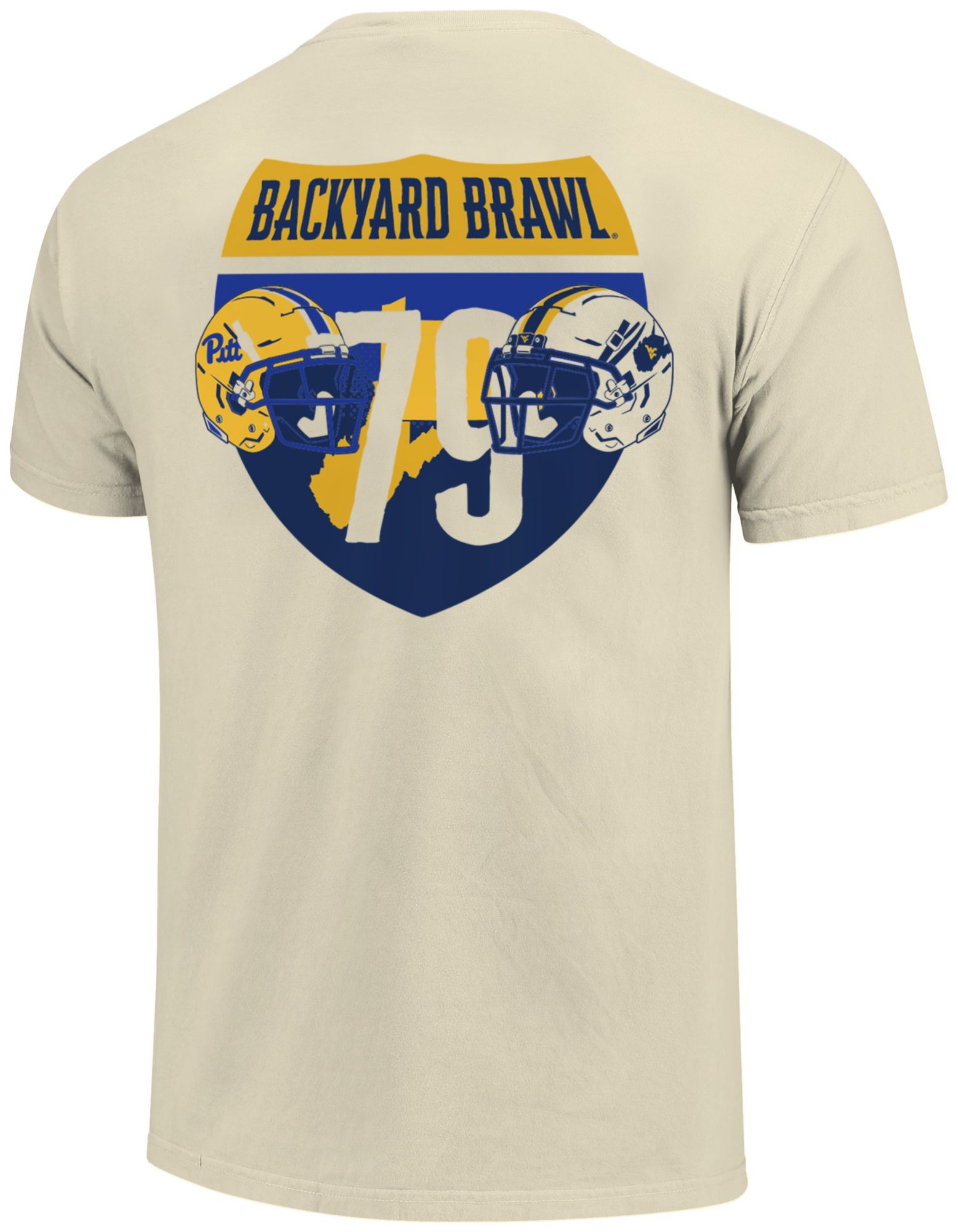 Image One Men's NCAA Ivory Backyard Brawl 179 Short Sleeve T-Shirt product image