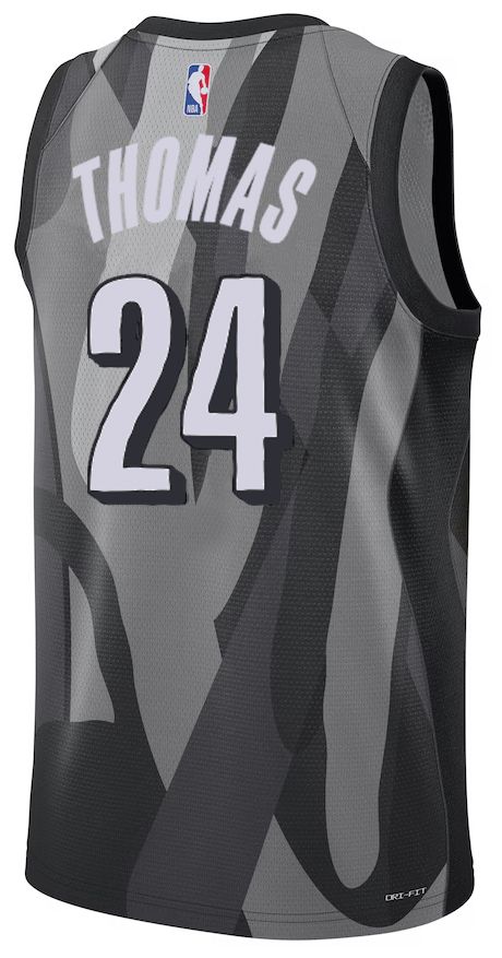 Nike Adult 2024-25 City Edition Brooklyn Nets Cam Thomas #24 Black Swingman Jersey product image