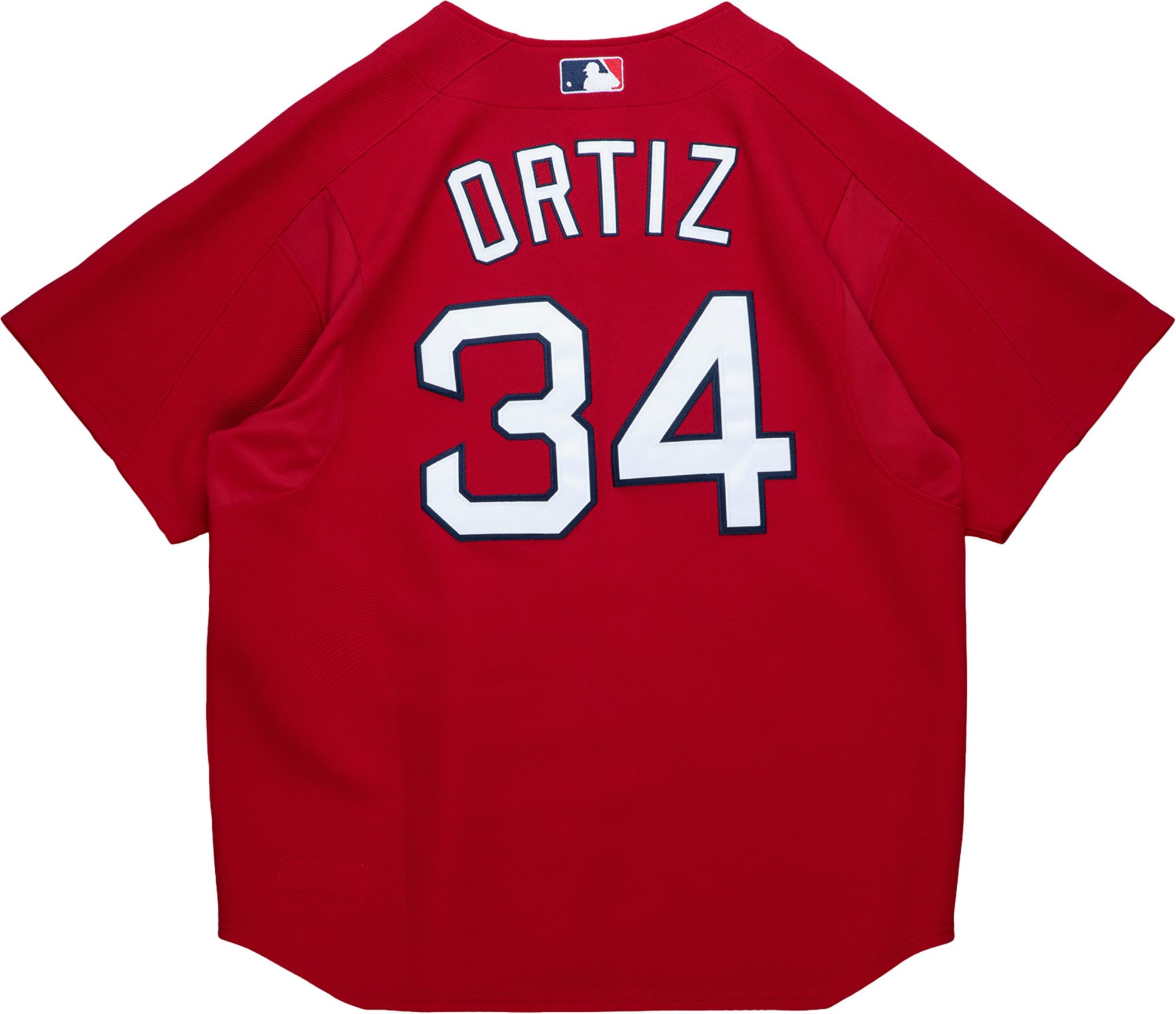 Mitchell & Ness Men's David Ortiz #34 Red Cooperstown Alternate