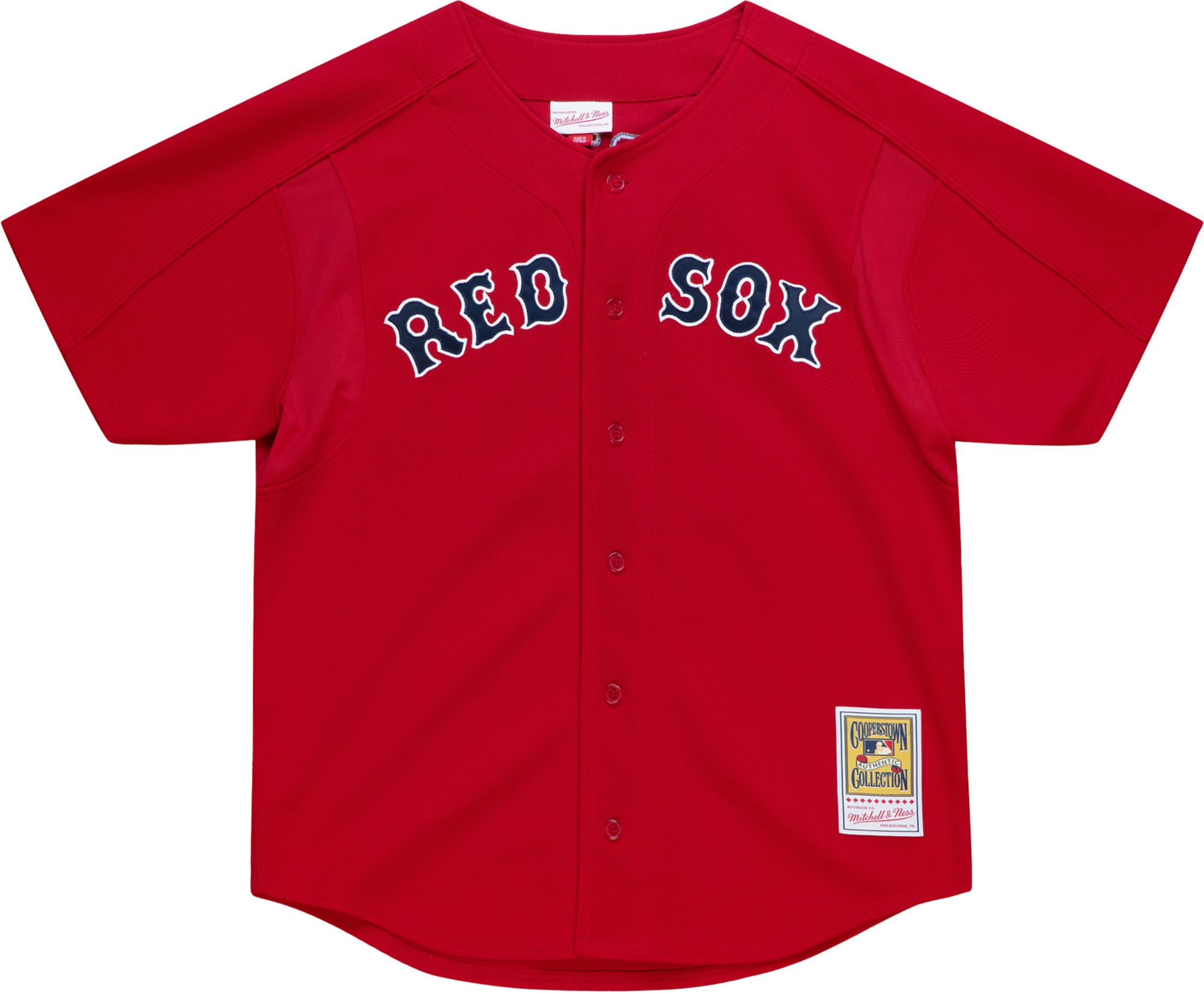 Mitchell & Ness Men's David Ortiz #34 Red Cooperstown Alternate Mesh Batting Practice Jersey product image