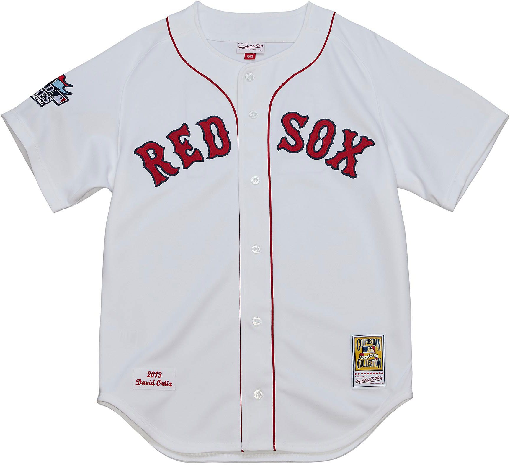 Mitchell & Ness Men's David Ortiz #34 White Cooperstown Home Authentic Jersey product image