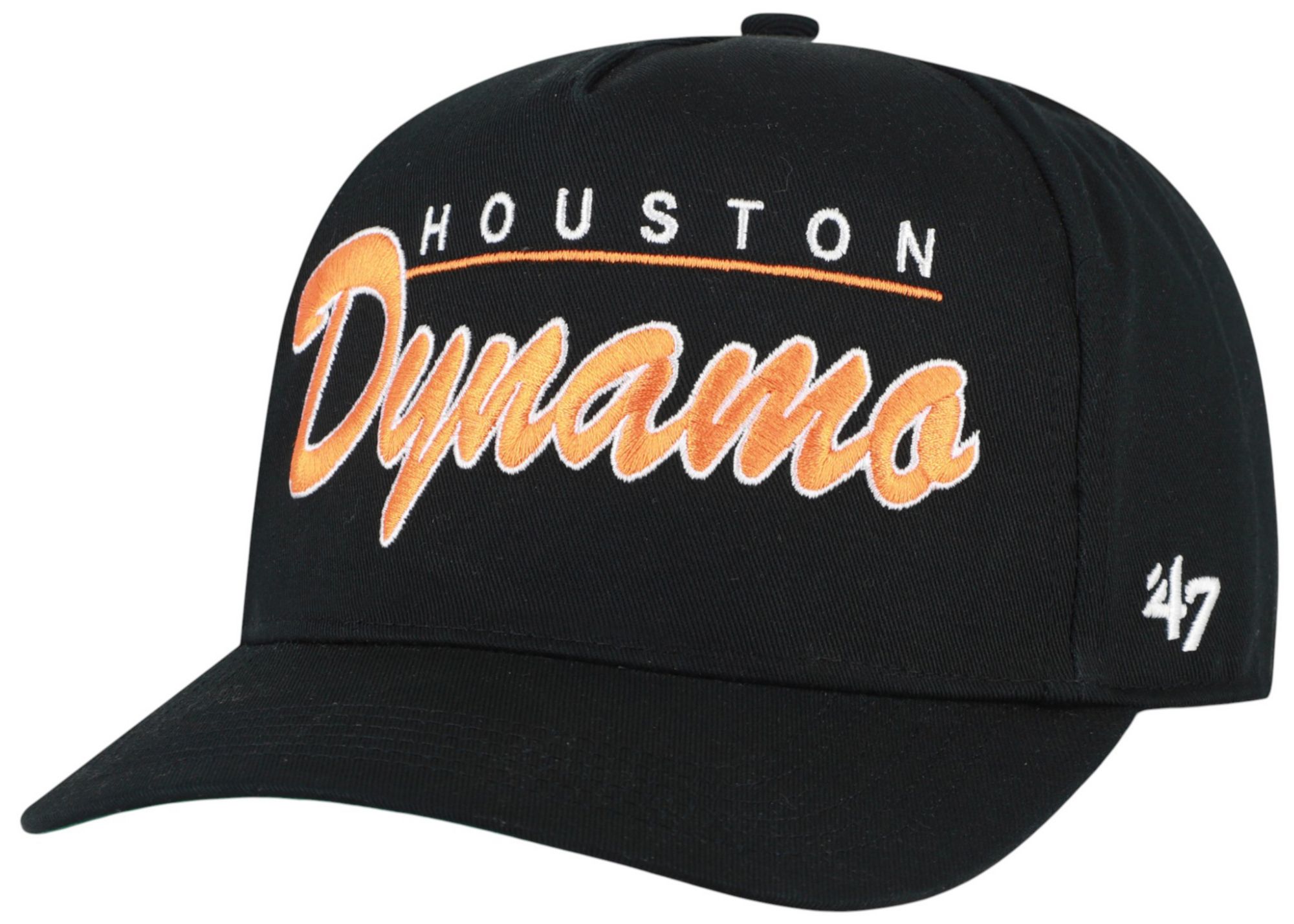 '47 Adult Houston Dynamo Black Script Hitch Adjustable Hat product image