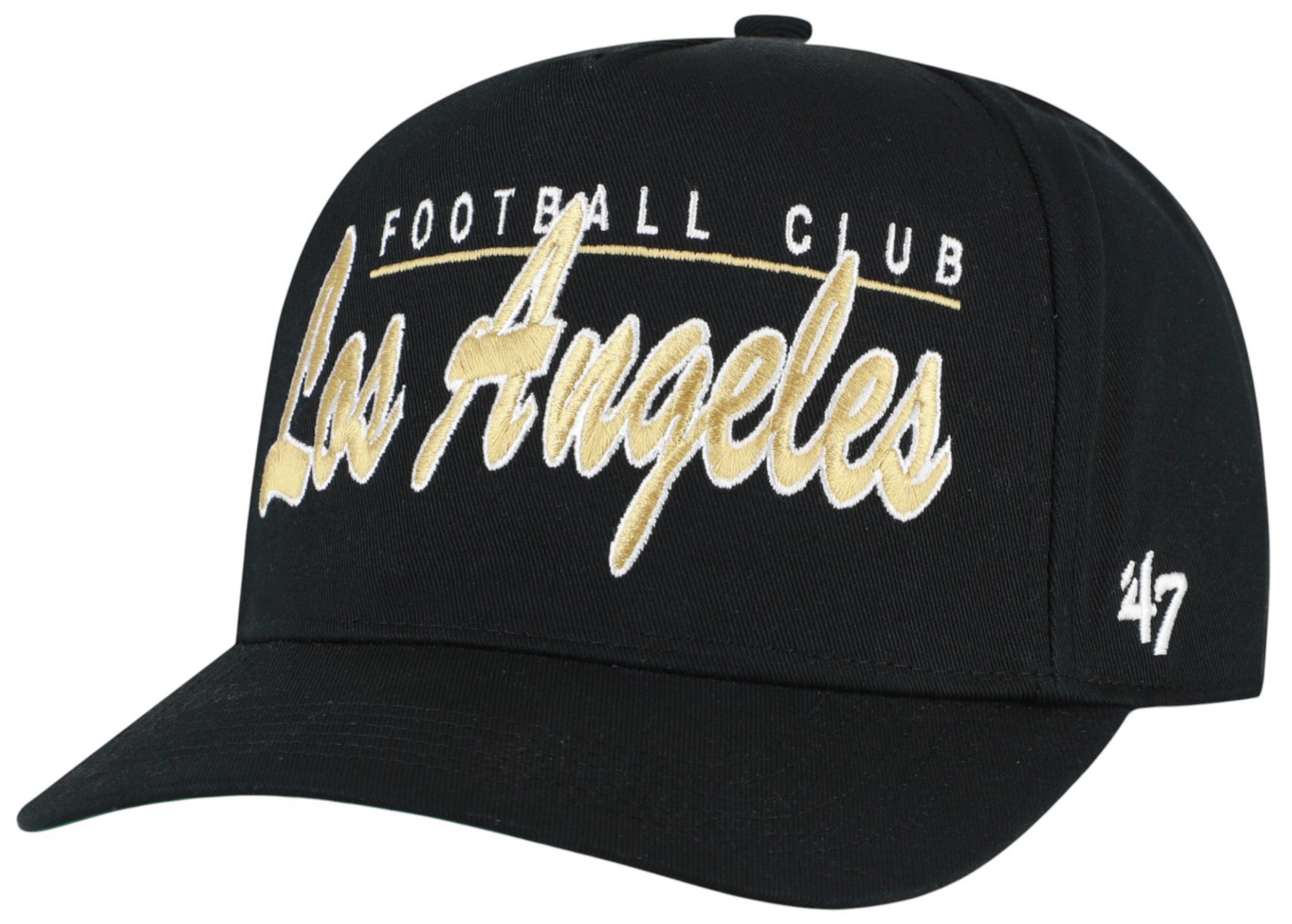 '47 Adult Los Angeles FC Black Script Hitch Adjustable Hat product image