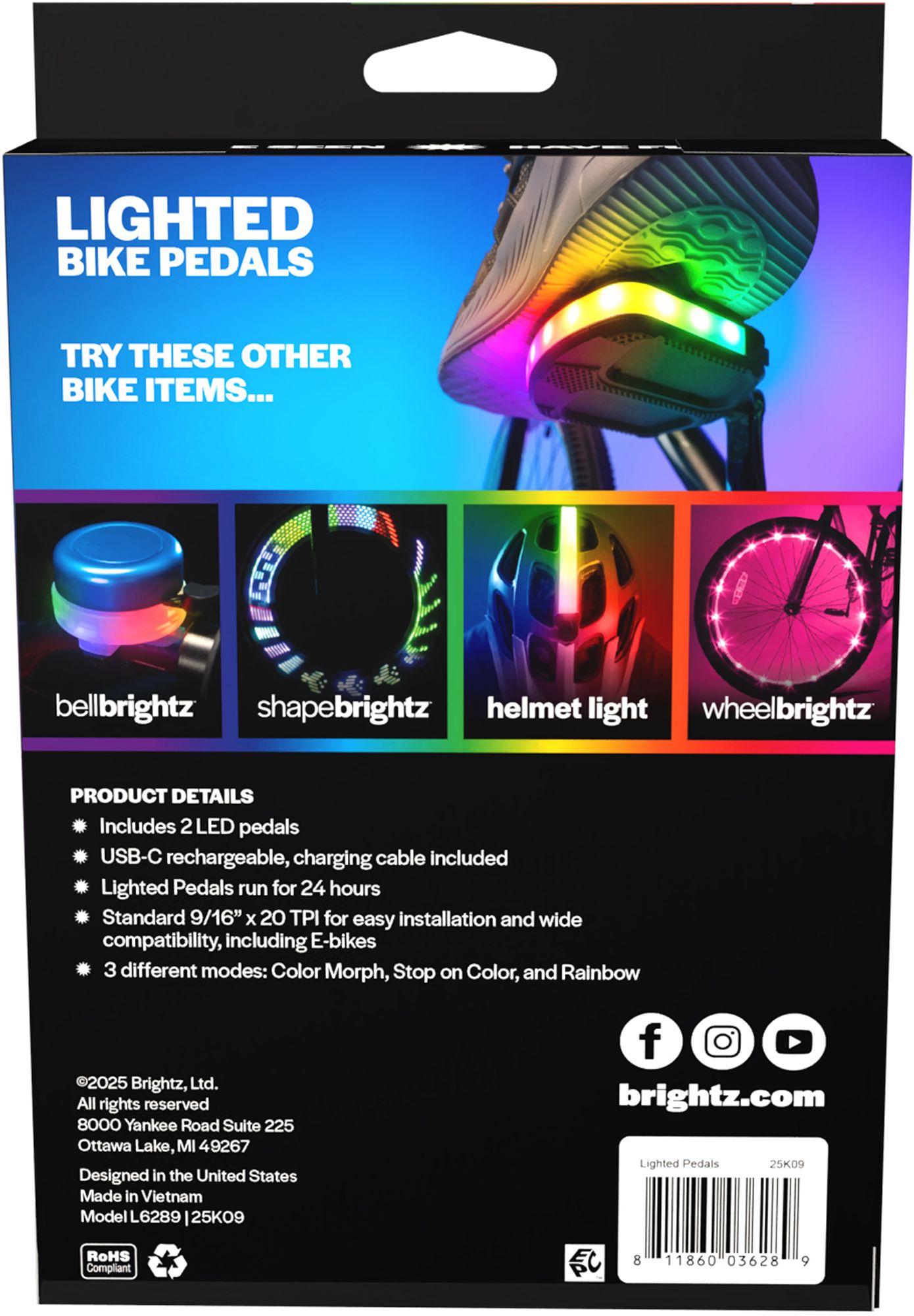 Brightz Unisex Lighted Bike Pedals product image