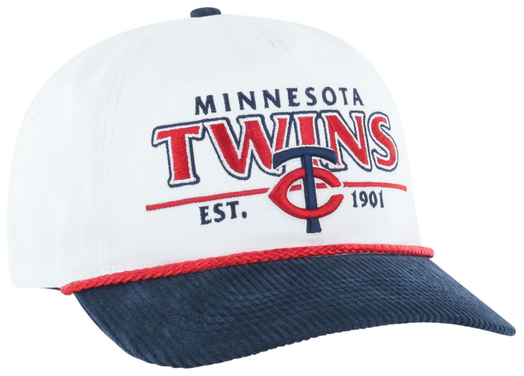 '47 Adult Minnesota Twins White Rustic Hitch Adjustable Hat product image