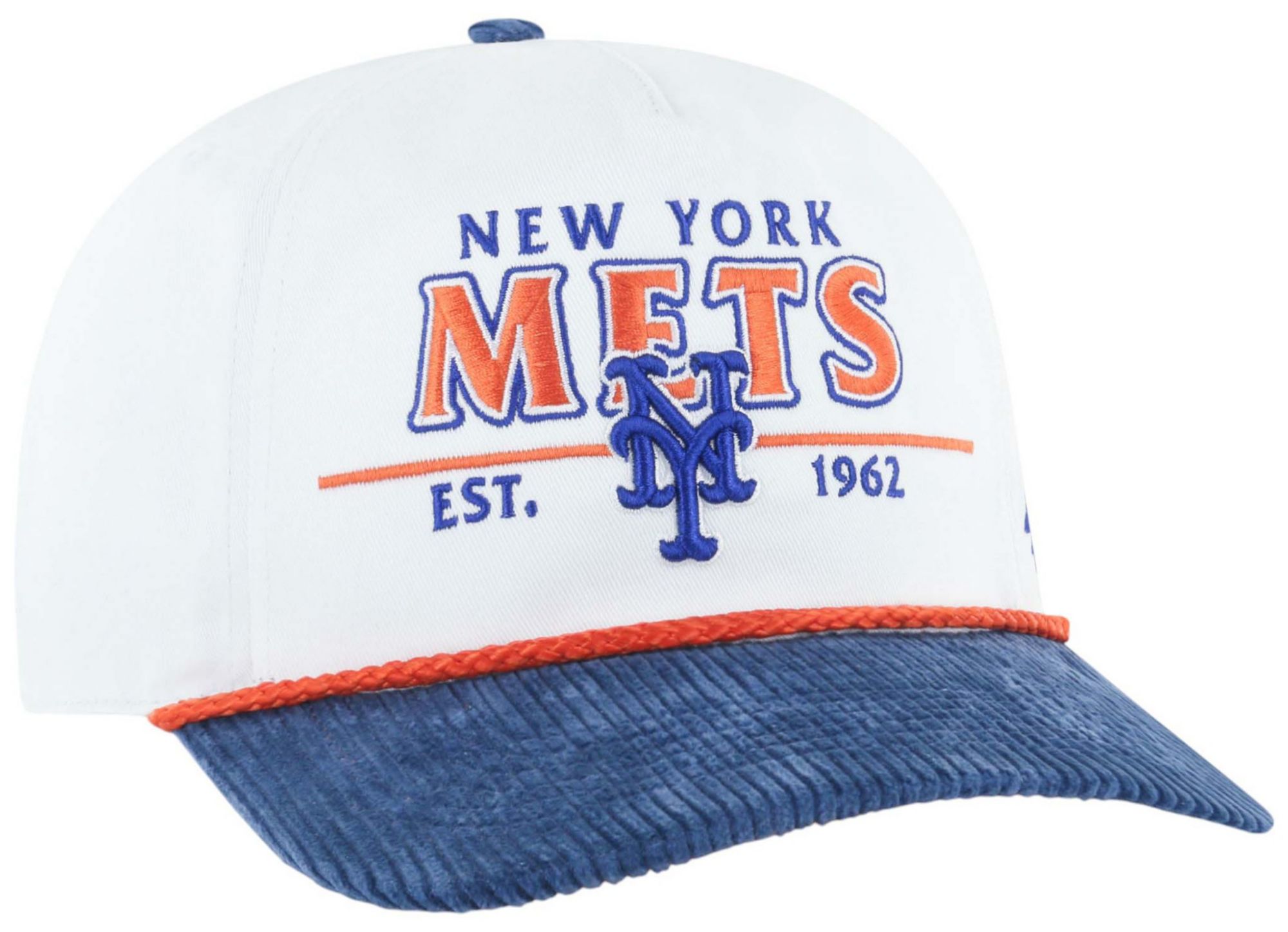 '47 Adult New York Mets White Rustic Hitch Adjustable Hat product image